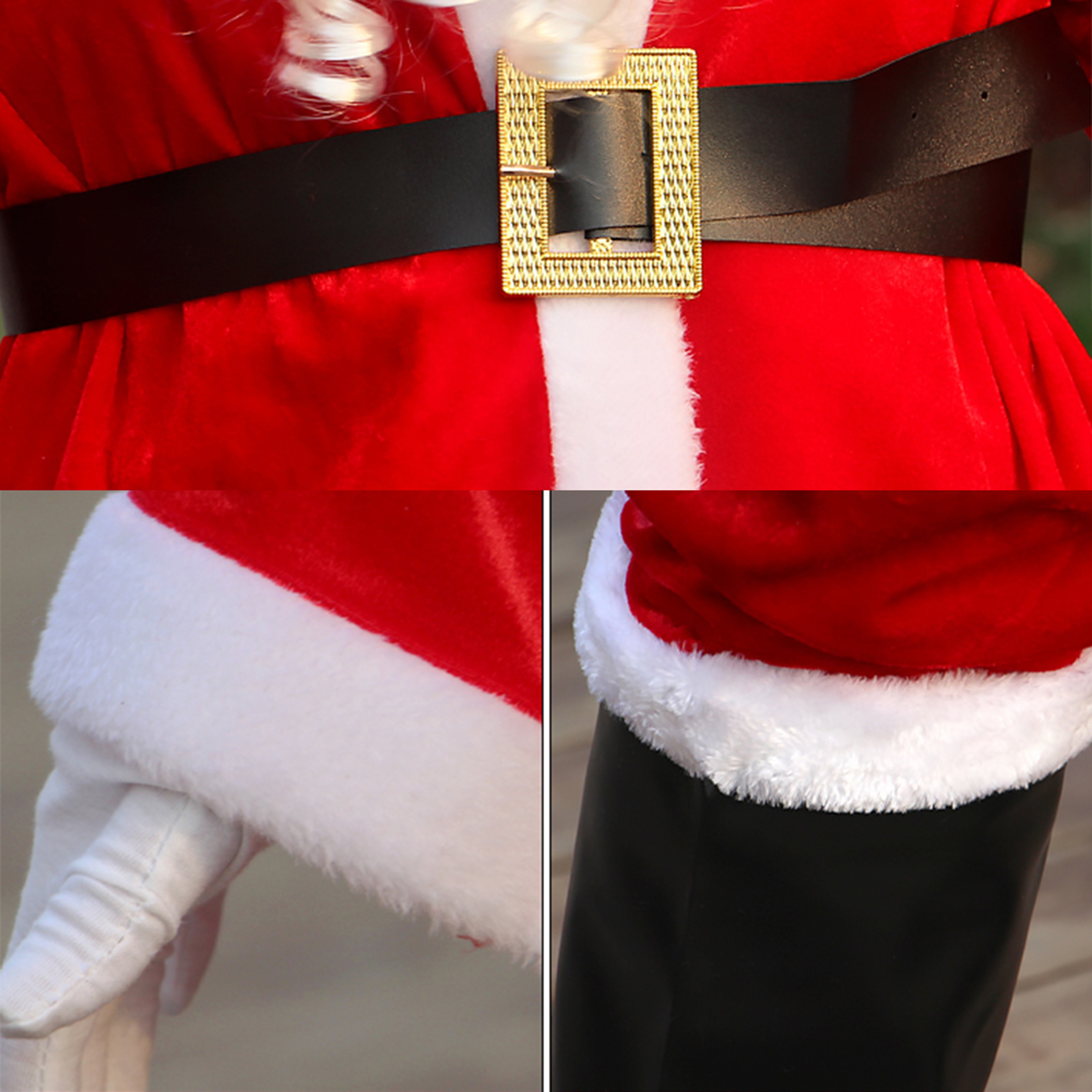 Adult Santa Claus Christmas Costume Set for Holiday Parties and Cosplay – view 6