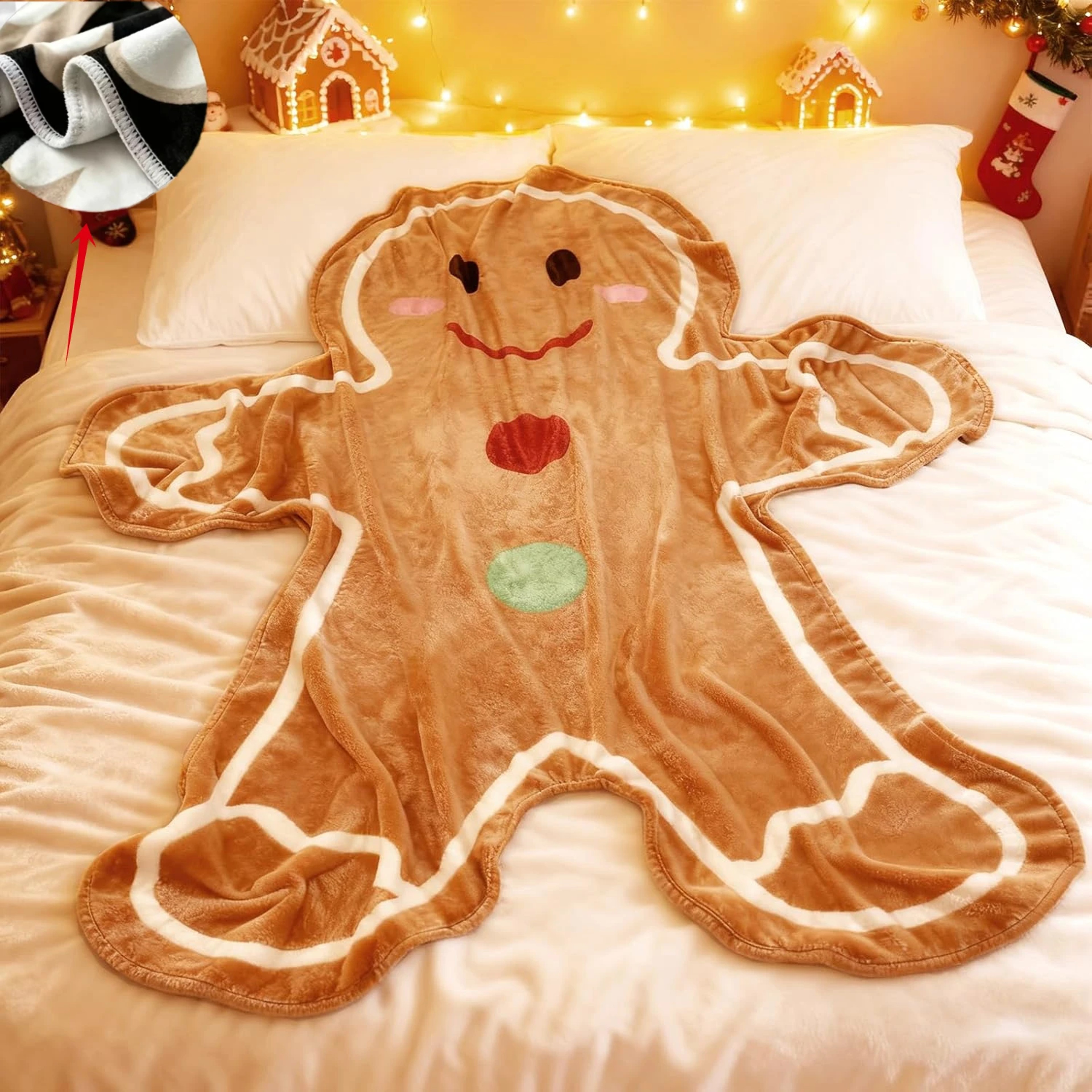 Christmas Holiday Throw Blanket With Soft Coral Fleece And Festive Santa Snowman Print 0