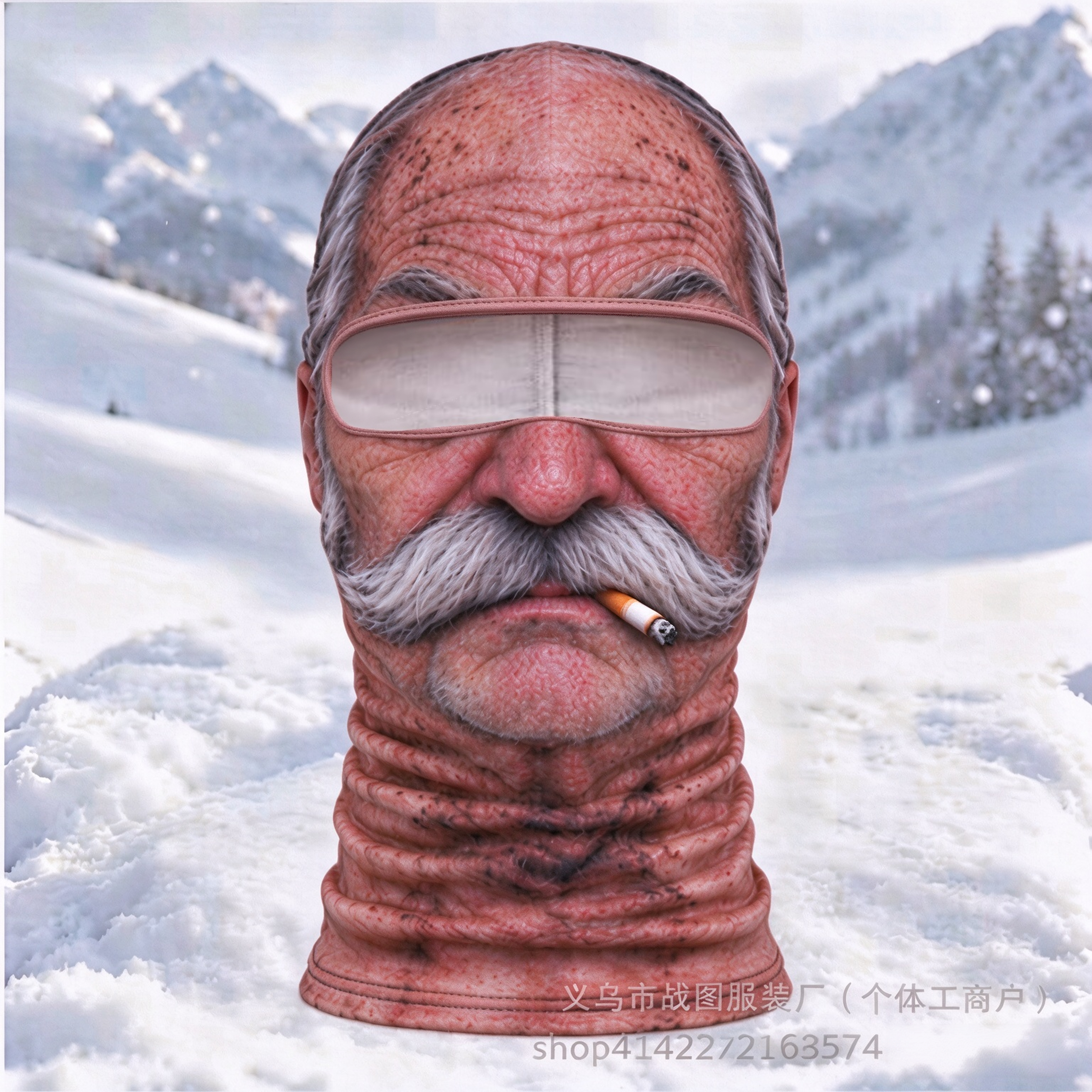 3D Funny Ski Mask Windproof Balaclava Full Face Cover For Winter And Halloween 8