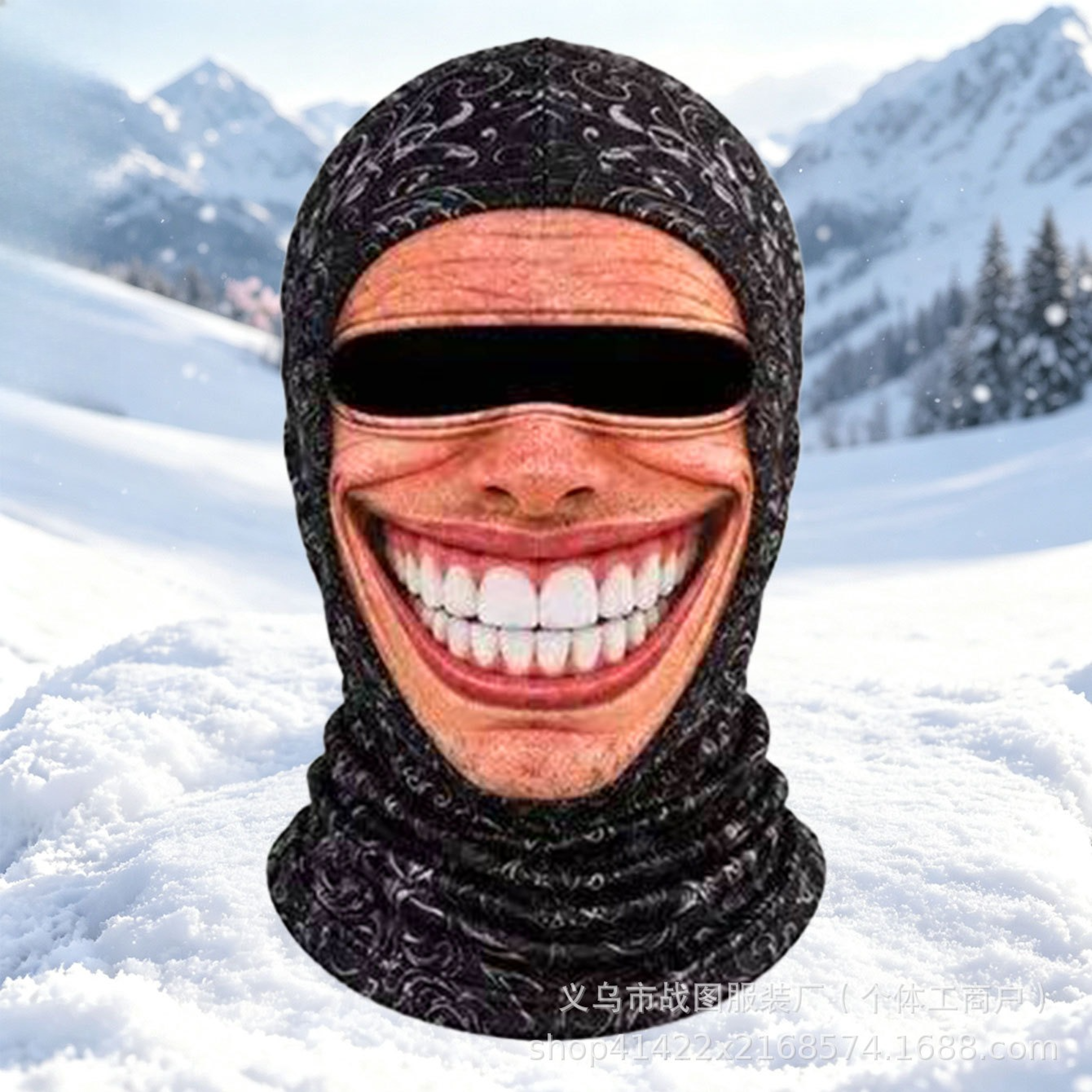 3D Funny Ski Mask Windproof Balaclava Full Face Cover For Winter And Halloween 12