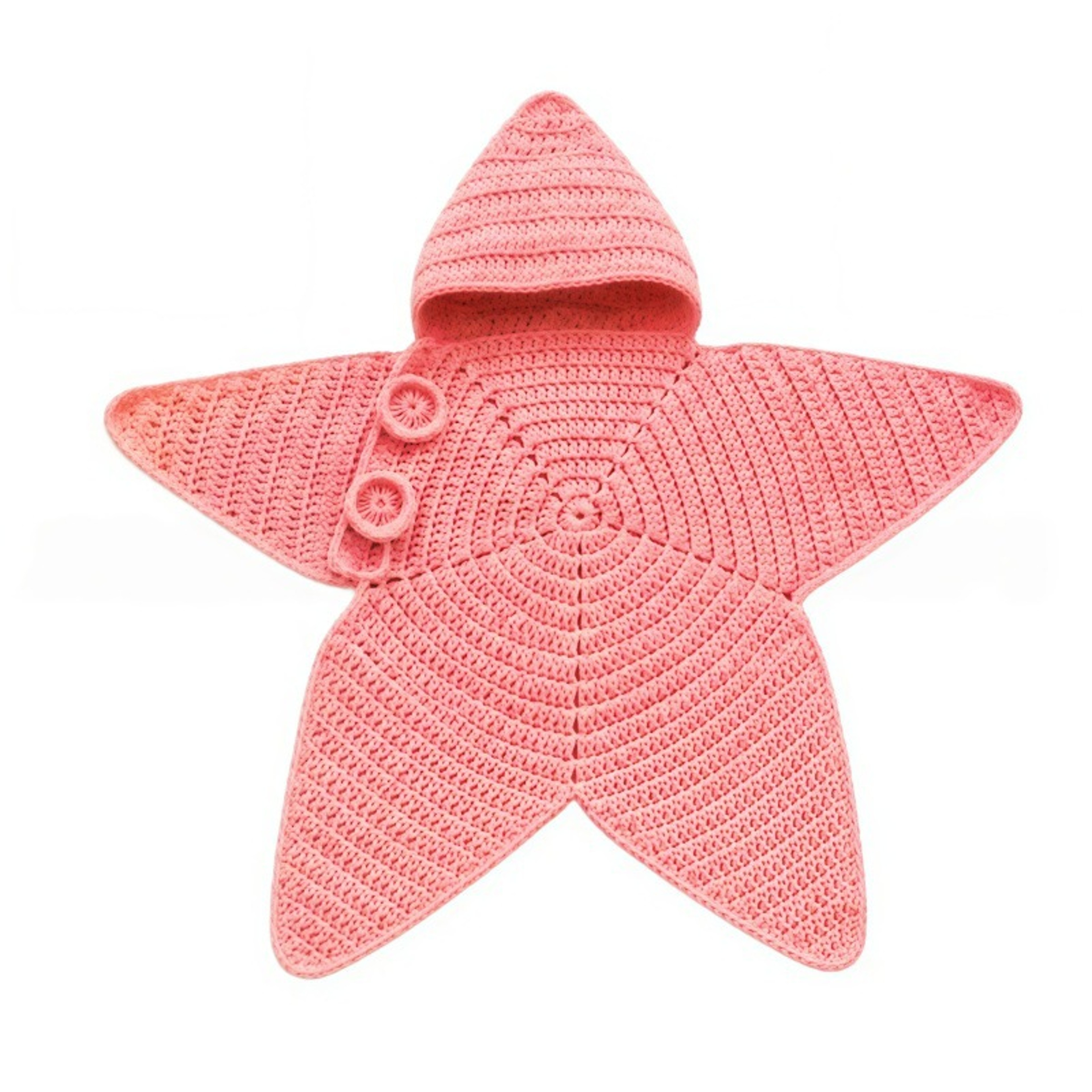 Baby Starfish Romper Hand Crocheted Cotton Hooded Jumpsuit For Ages 13 Years 7