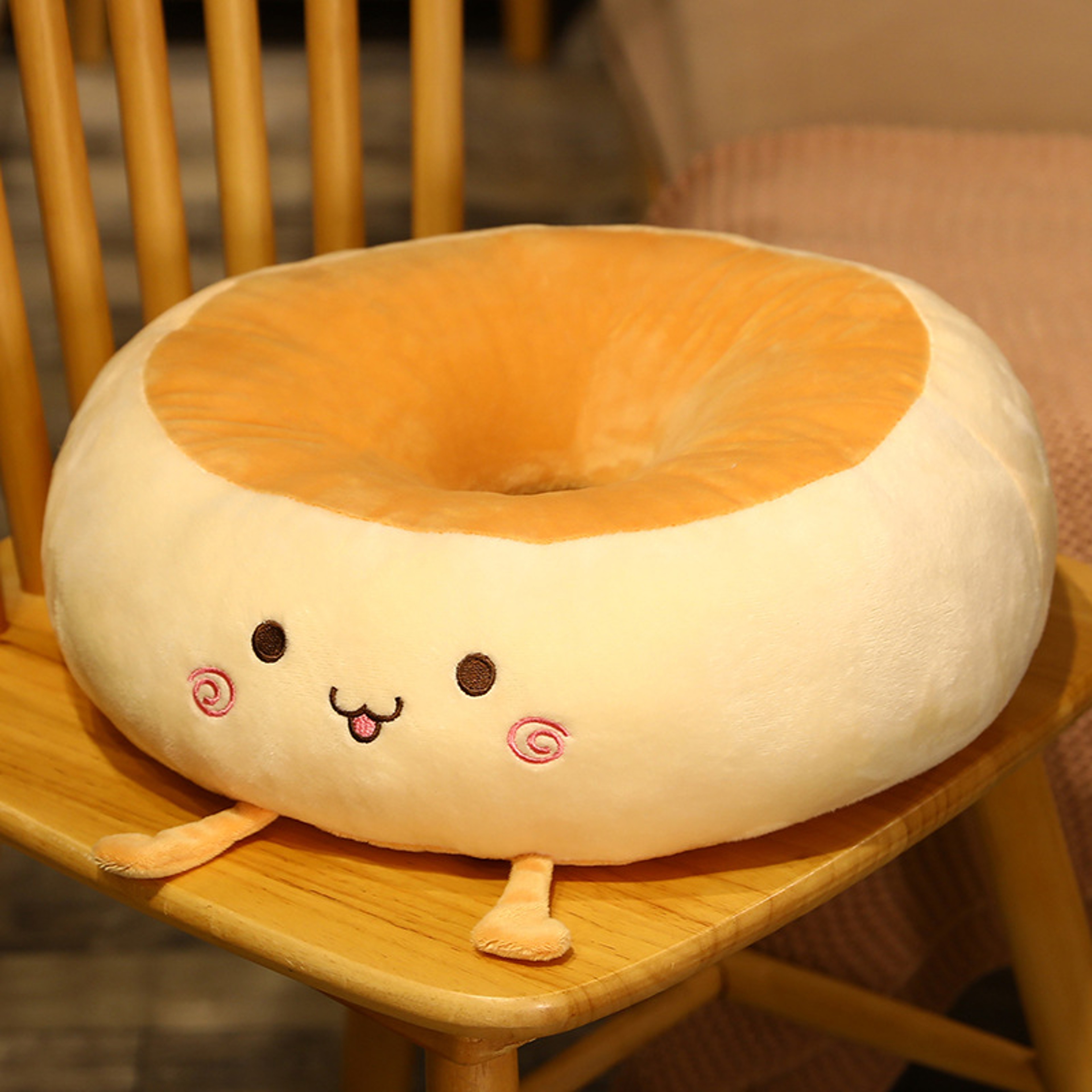 Bread Shaped Seat Cushion With Memory Foam For Chair And Back Support 7
