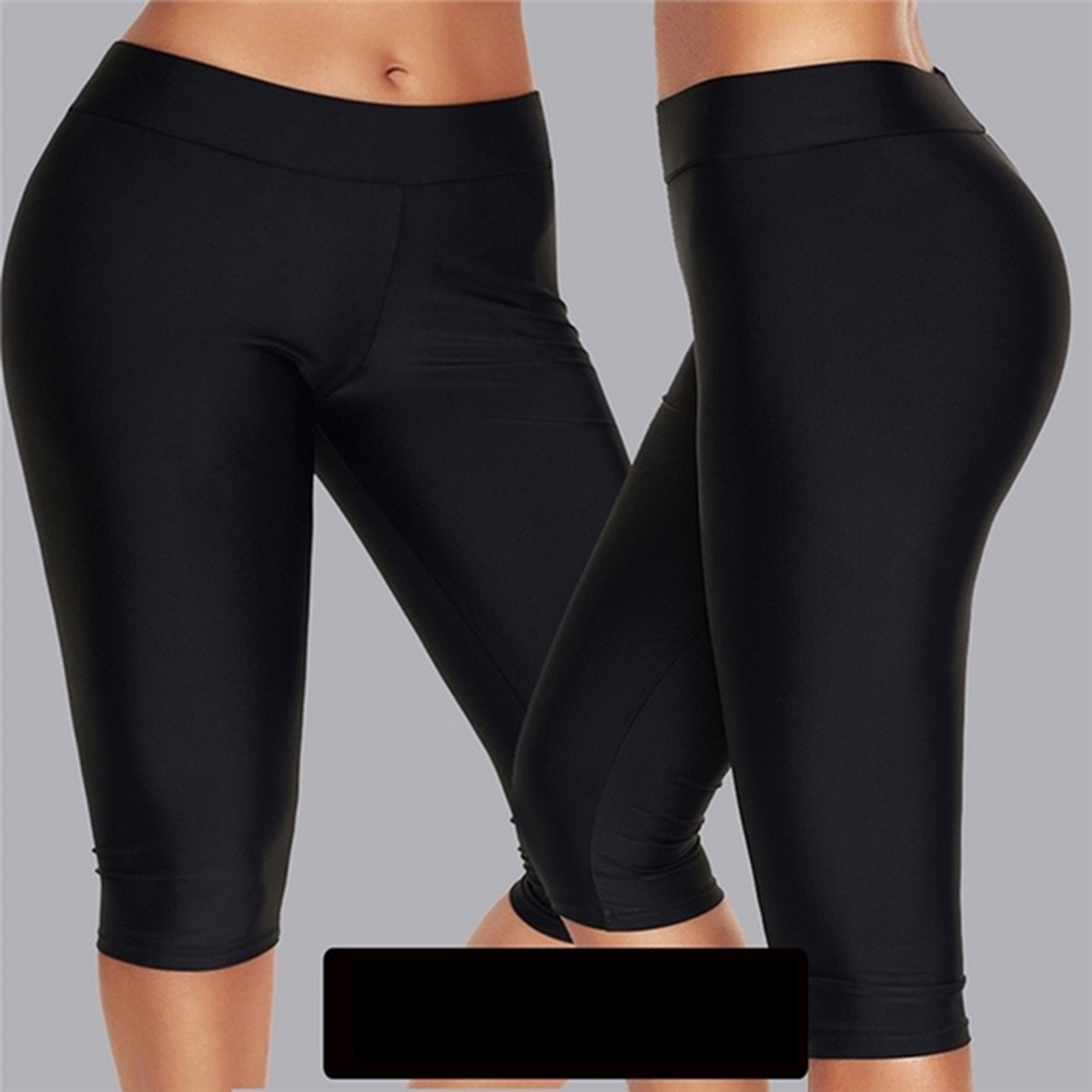 Women's High-Waisted Quick-Dry Knee-Length Workout Leggings – view 1