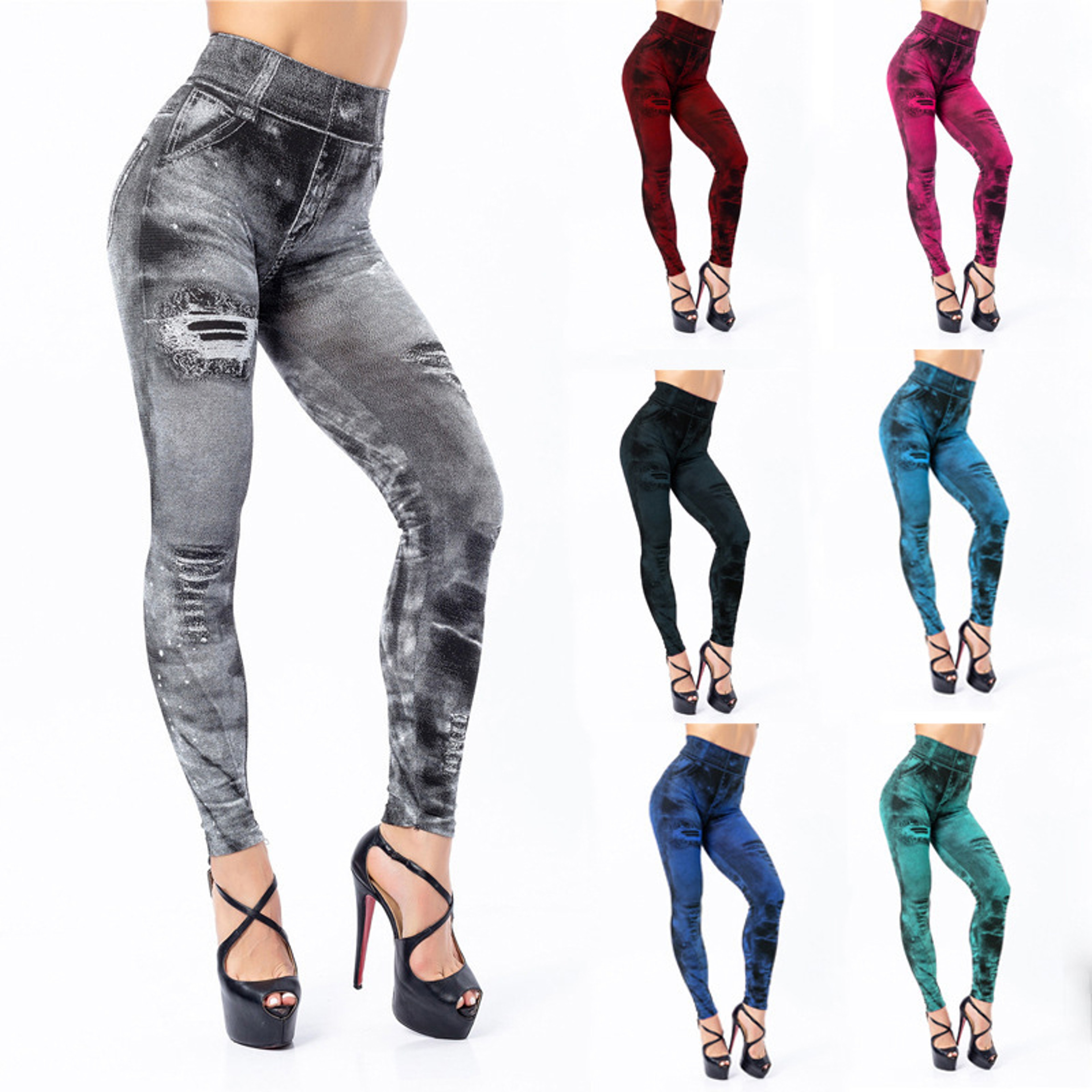 Womens High Waist Seamless Stretch Leggings For Fitness And Casual Wear 1