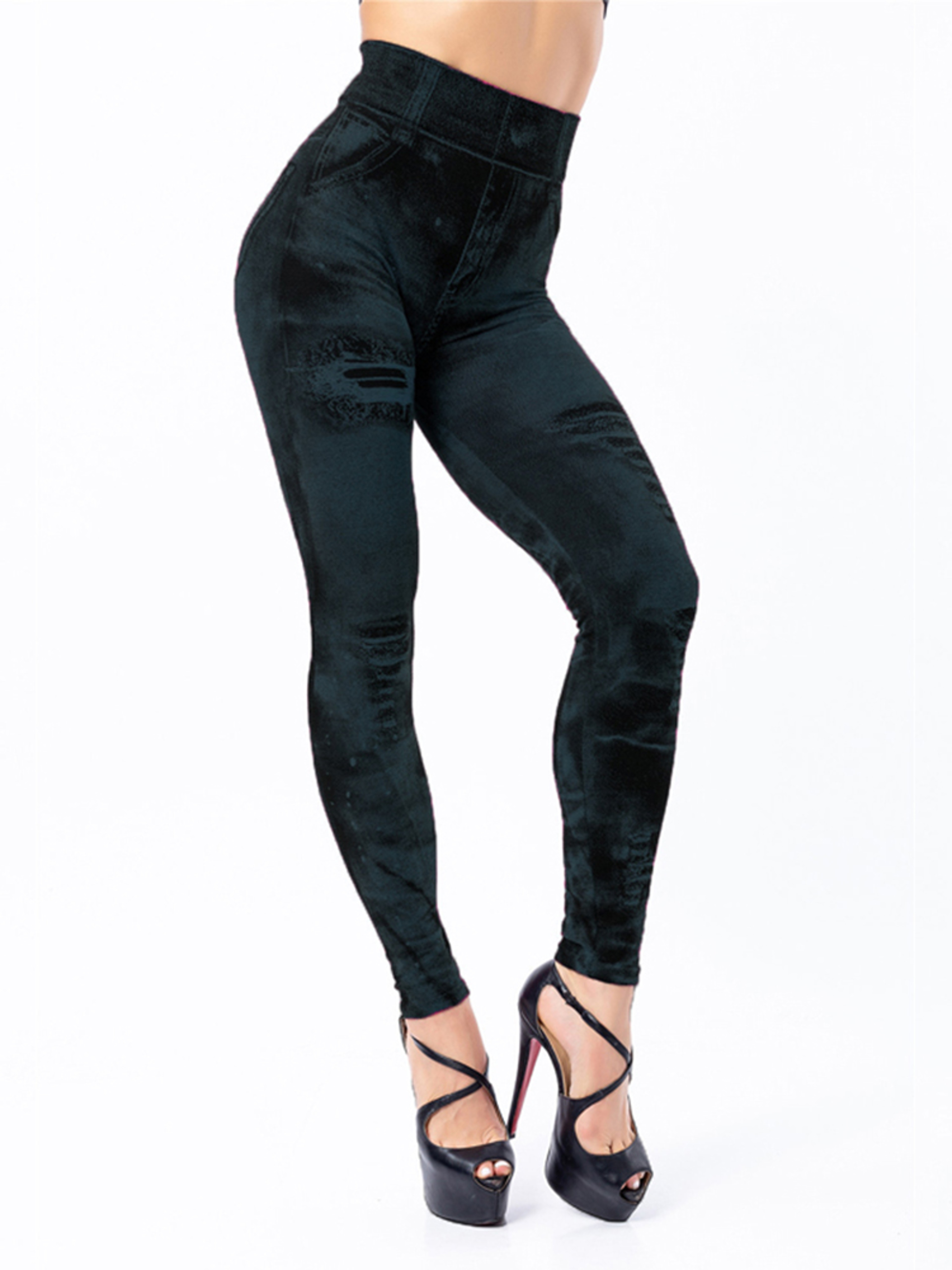 Womens High Waist Seamless Stretch Leggings For Fitness And Casual Wear 3