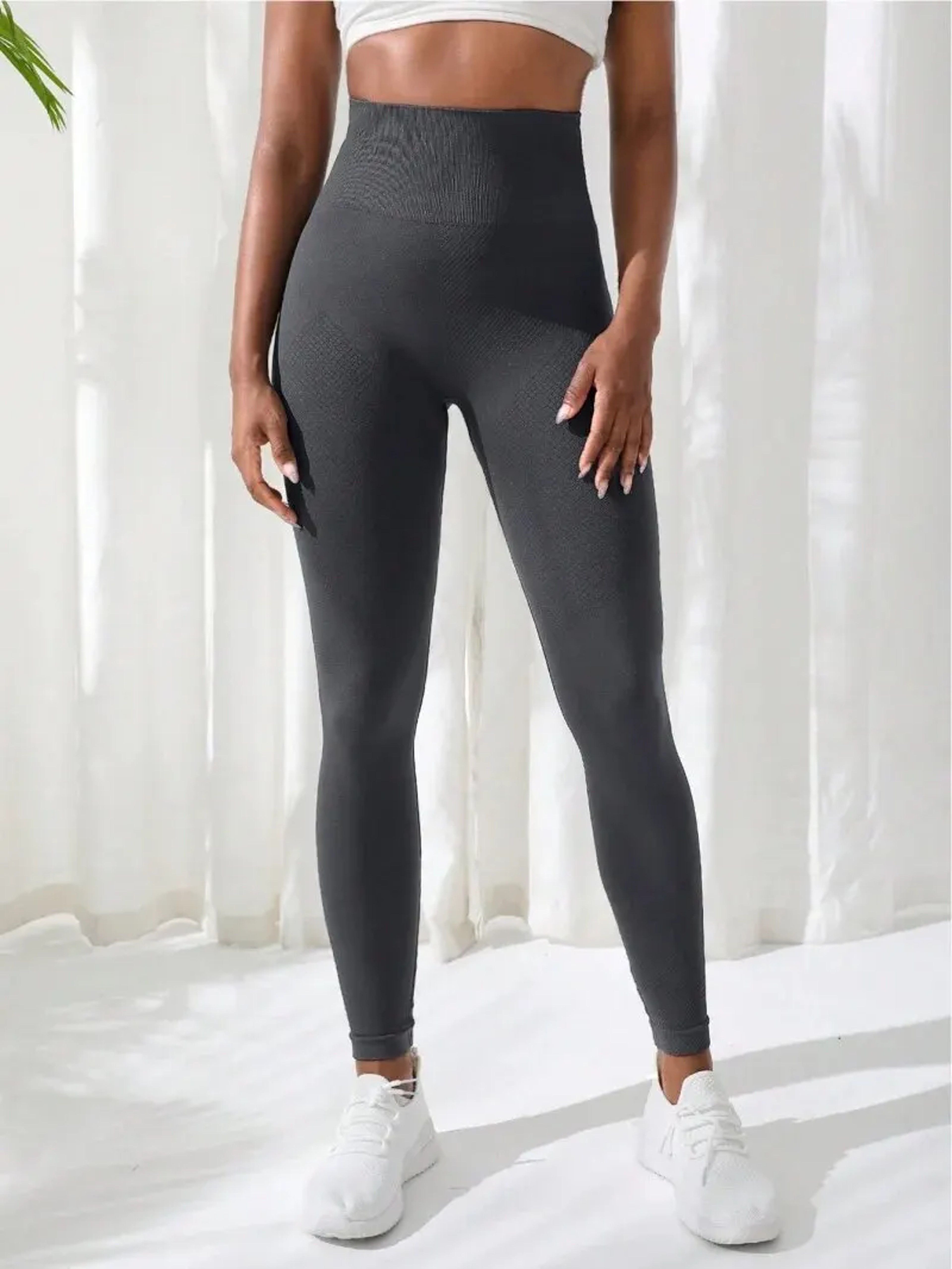 Womens High Waist Seamless Yoga Leggings With Stretchy Booty Lifting Design 5