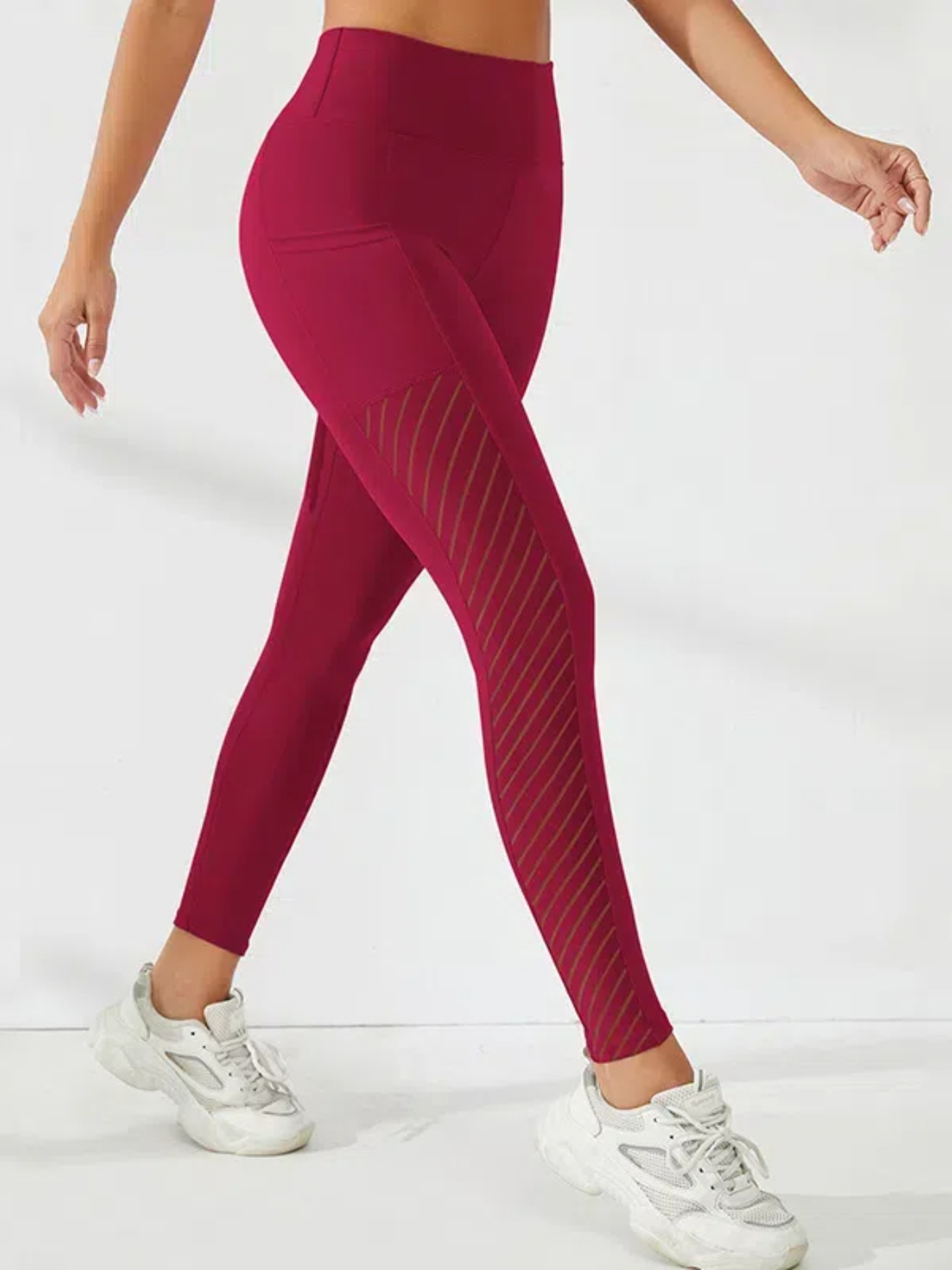 Womens High Waisted Ankle Length Leggings With Stretch Fabric For Fitness And Casual Wear 0