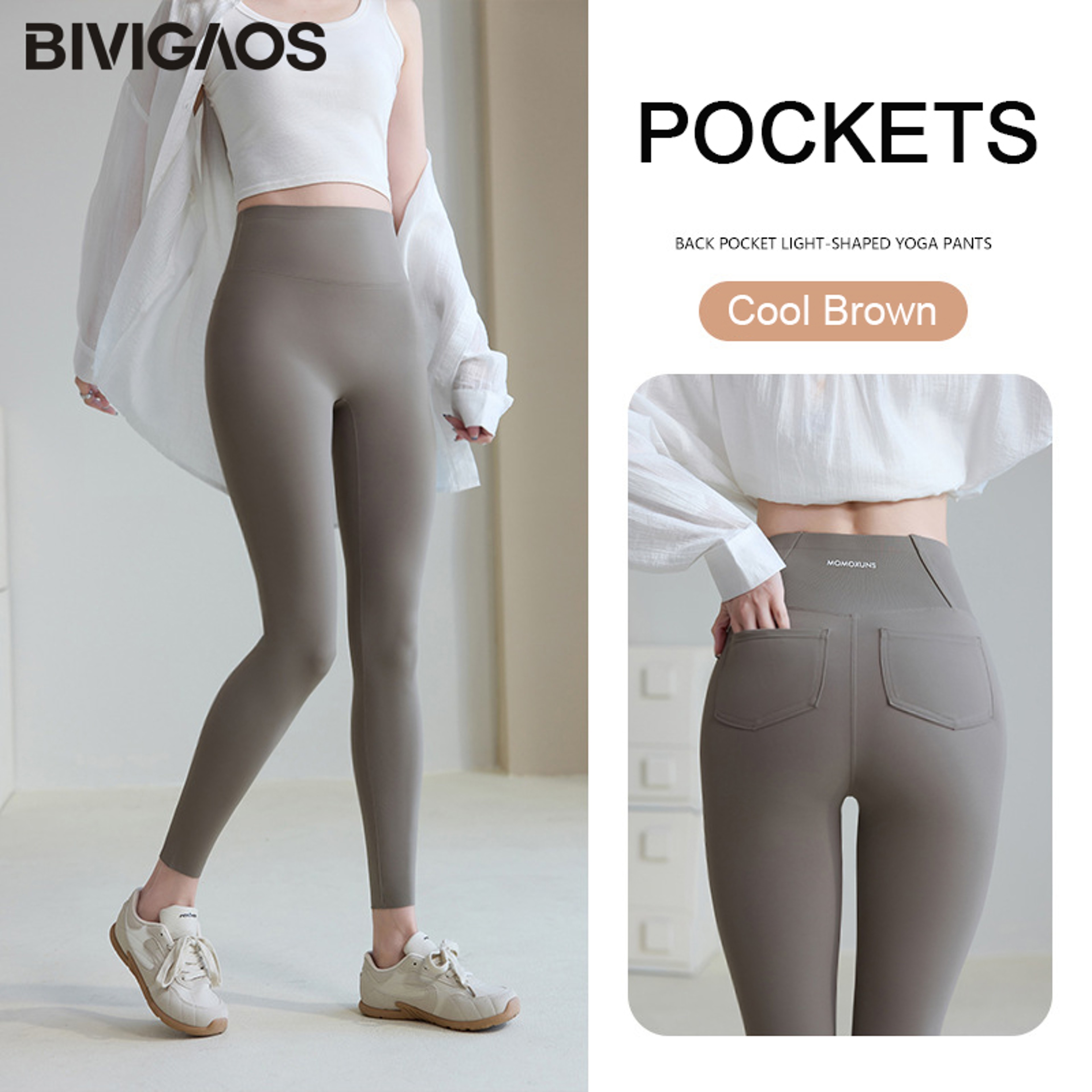 Women's High Waisted Seamless Leggings with Stretchy Slim Fit for Fitness and Casual Wear – view 12