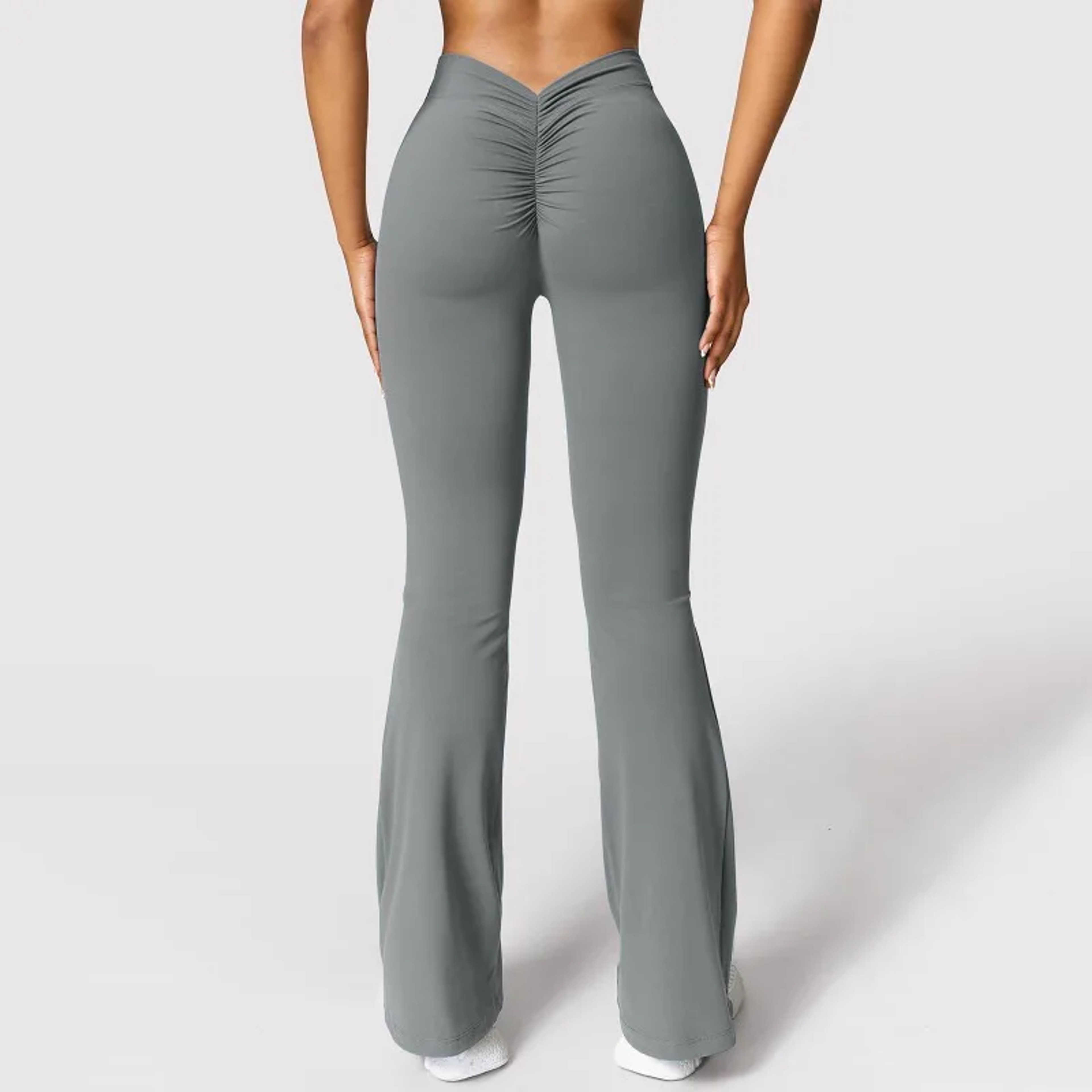 Womens High Waisted VBack Booty Lifting Leggings For Gym And Dance 4