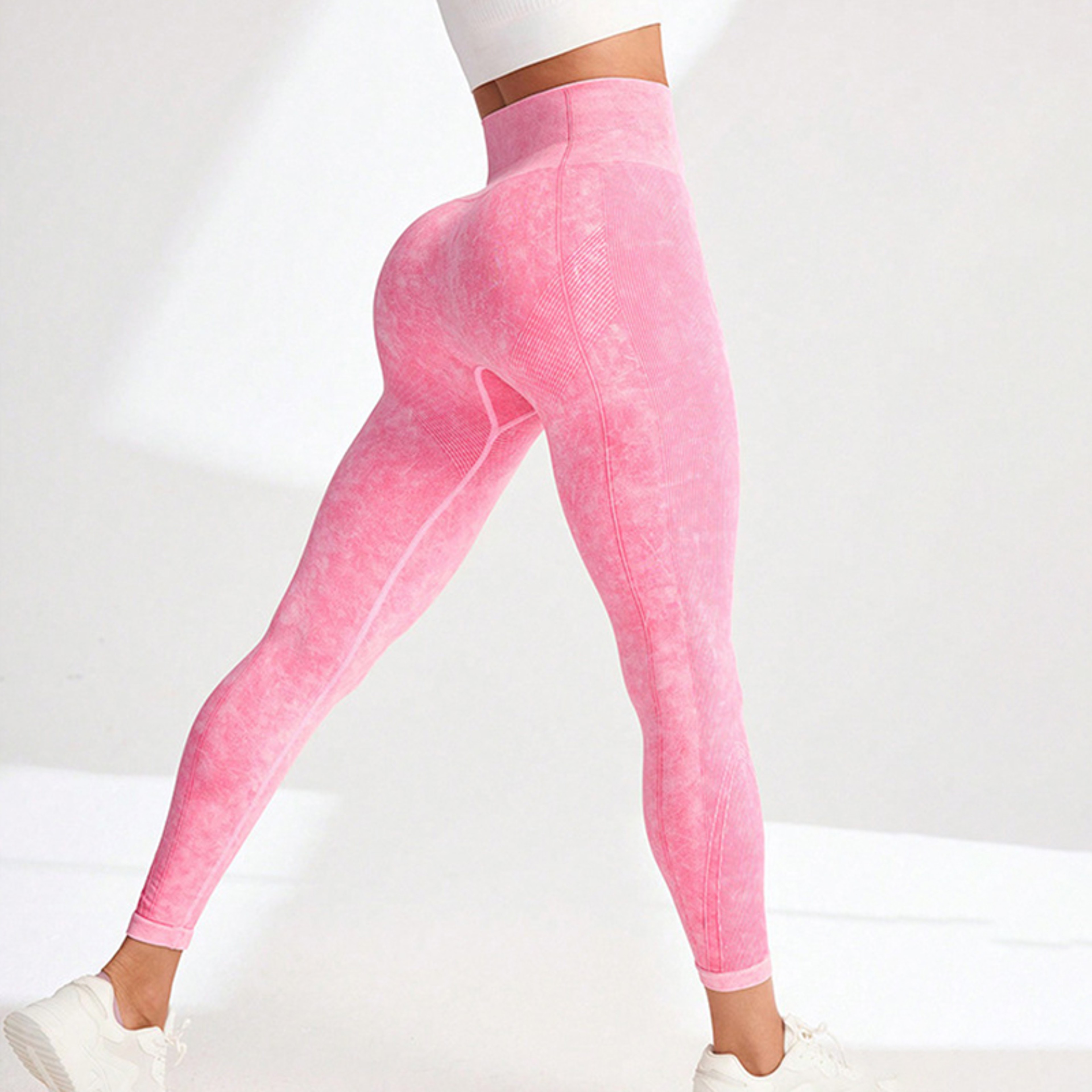 Womens High Waisted Seamless Yoga Leggings With Stretchy Booty Lifting Fit 5
