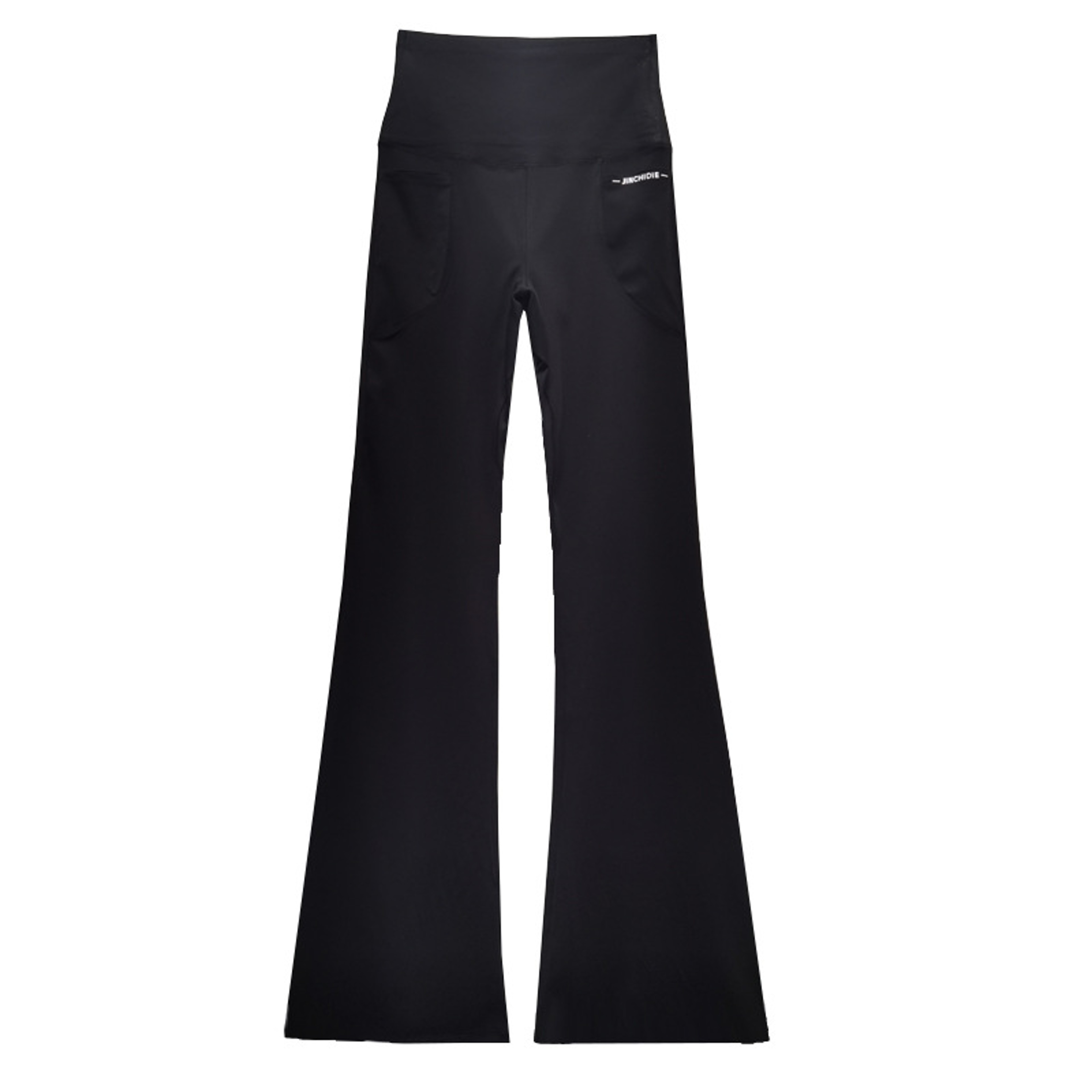 Plus Size High Waisted Flared Yoga Leggings With Side Pockets 5