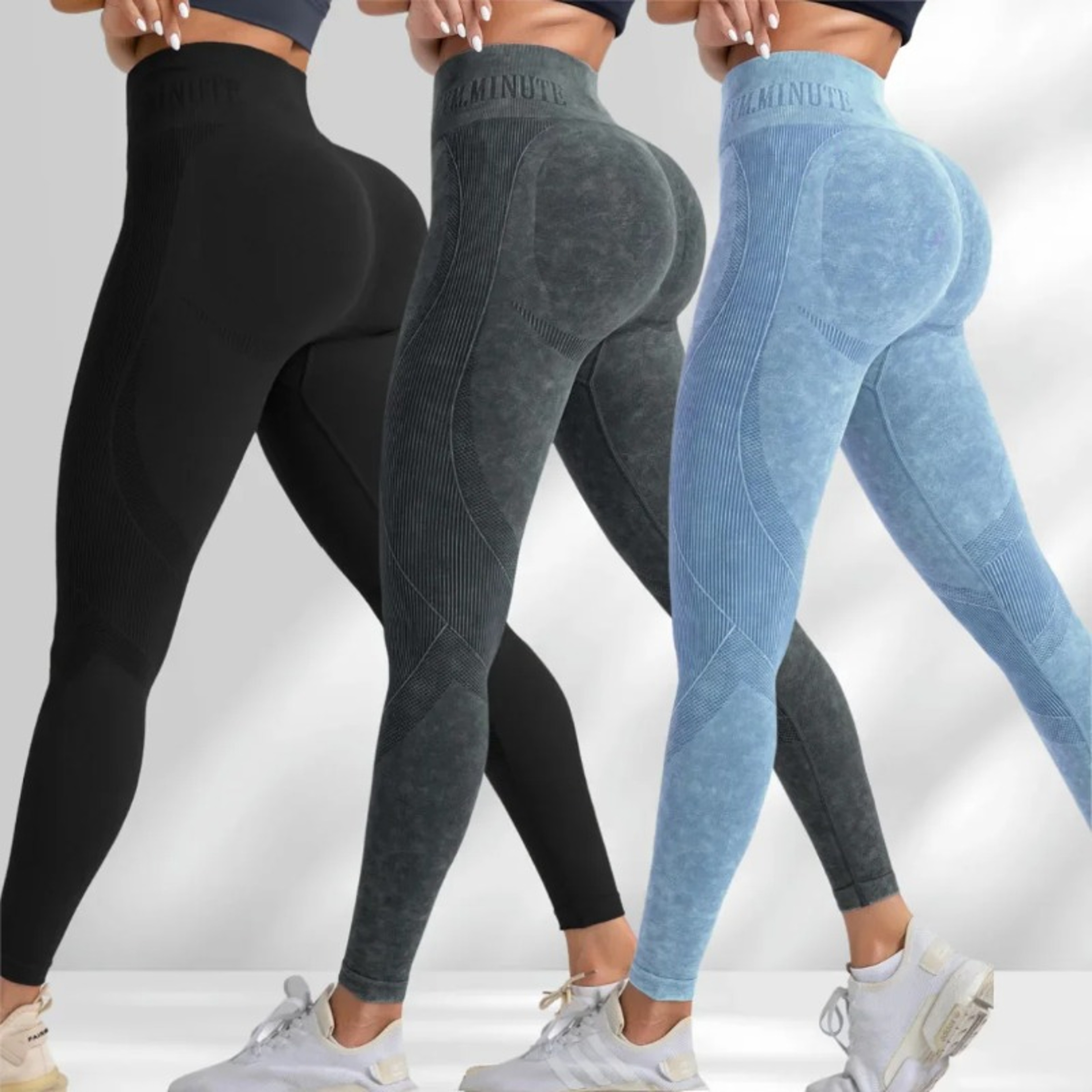 Womens High Waisted Seamless Yoga Leggings With Booty Lifting Design 4