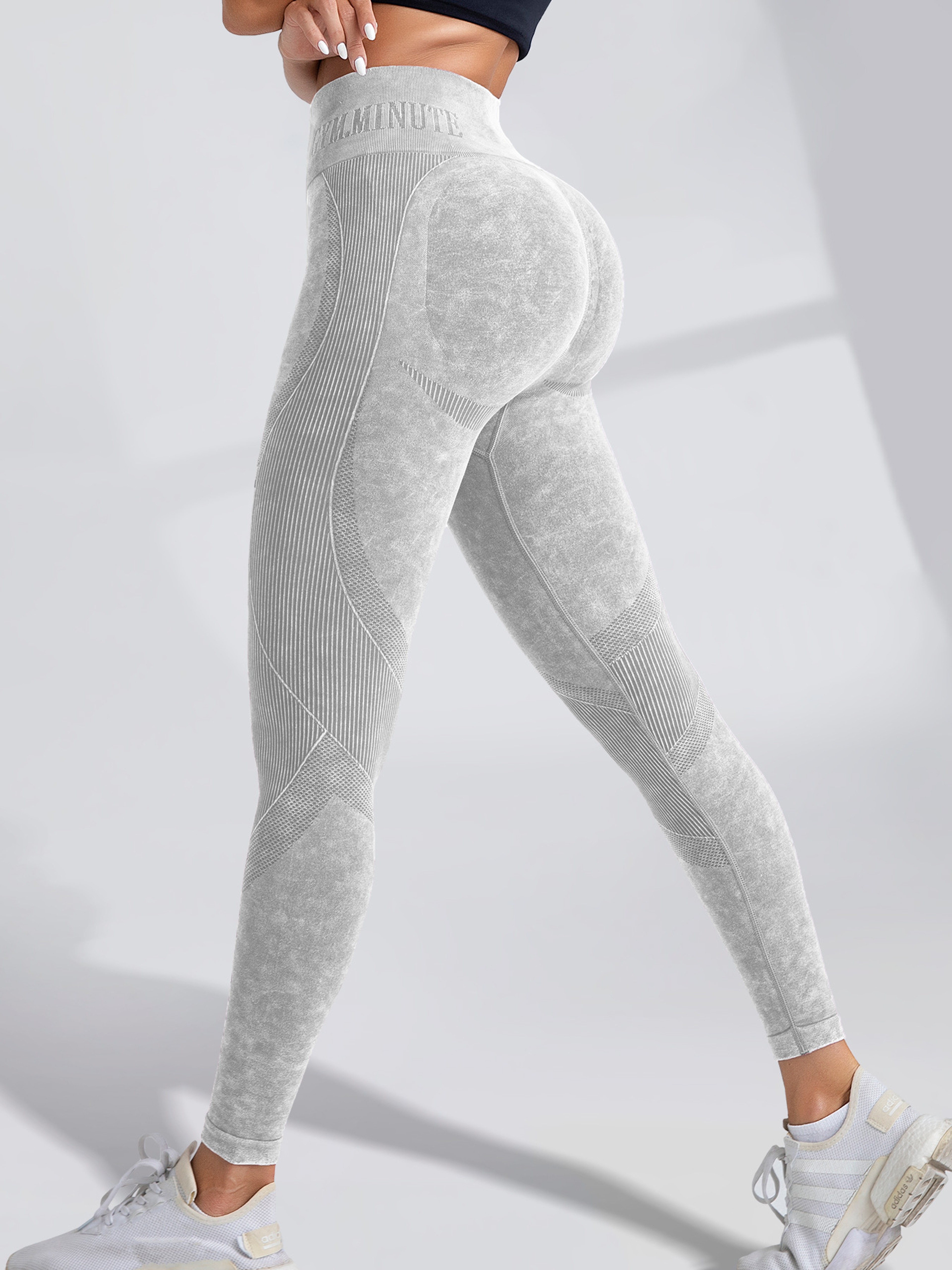 Womens High Waisted Seamless Yoga Leggings With Booty Lifting Design 7