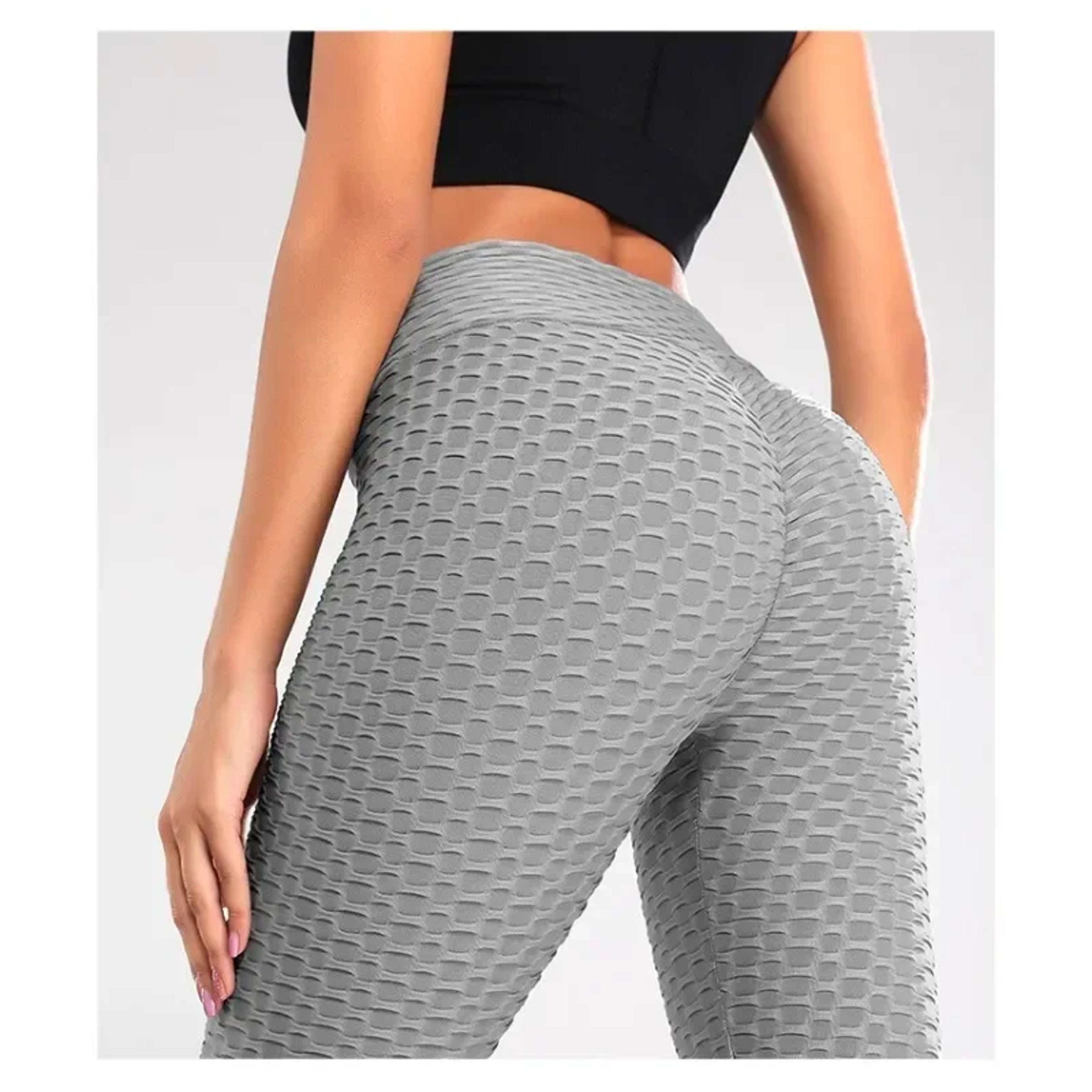 Women's High Waisted Compression Leggings with Tummy Control and Booty Lifting Fit – view 2