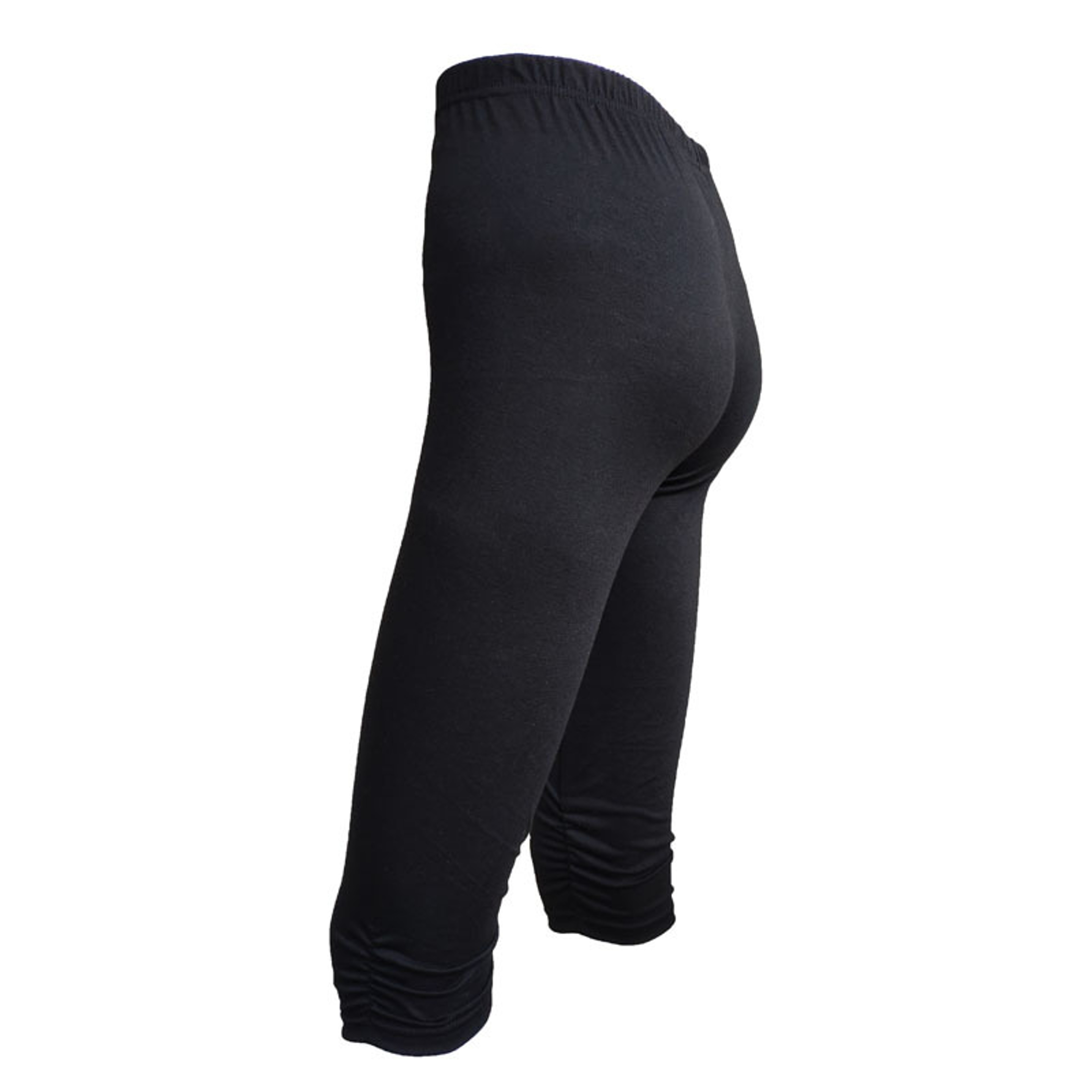 Womens High Waisted Capri Yoga Leggings  Squat Proof Cropped Workout Pants 0