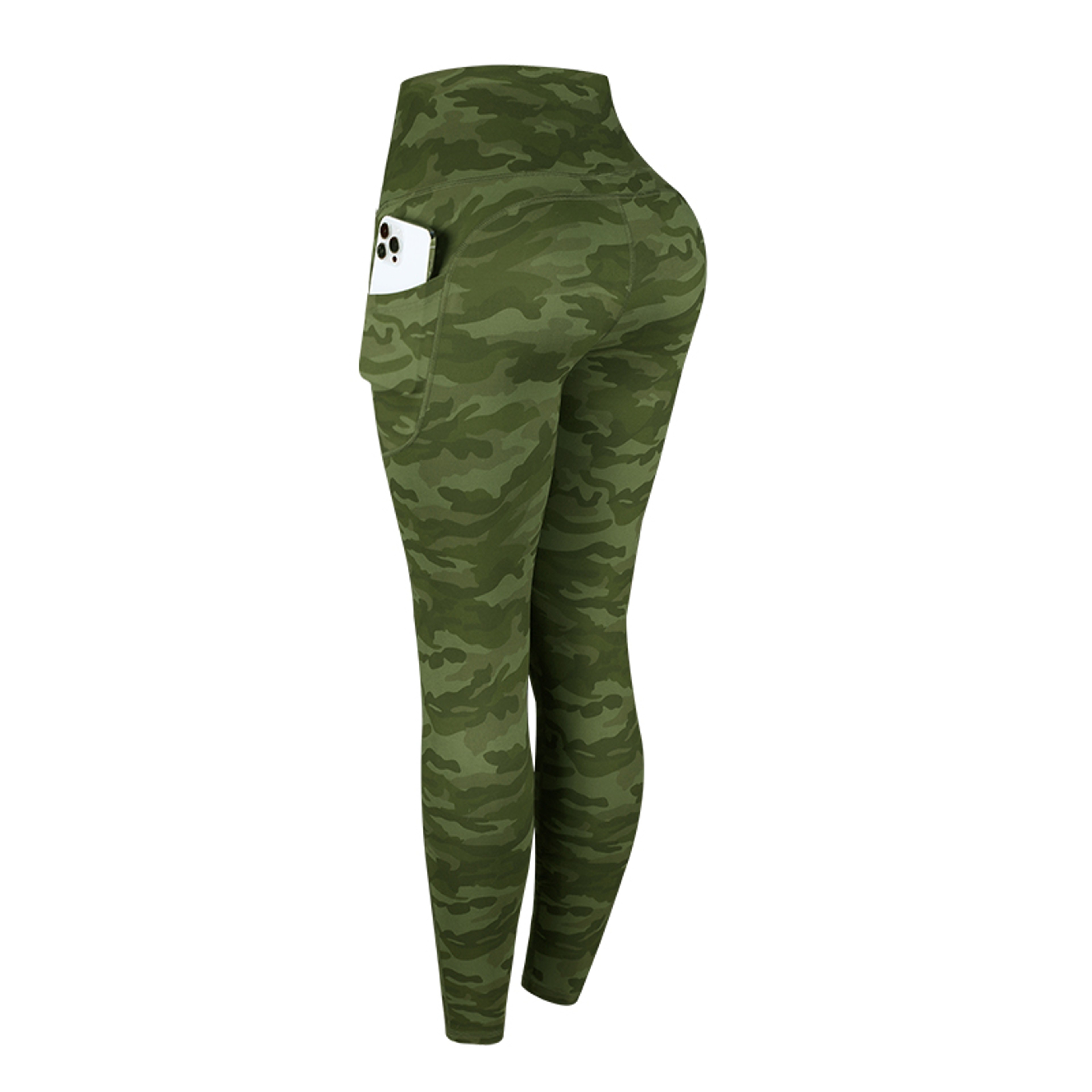 Womens High Waist Camouflage Leggings With Pockets For Running And Fitness 7