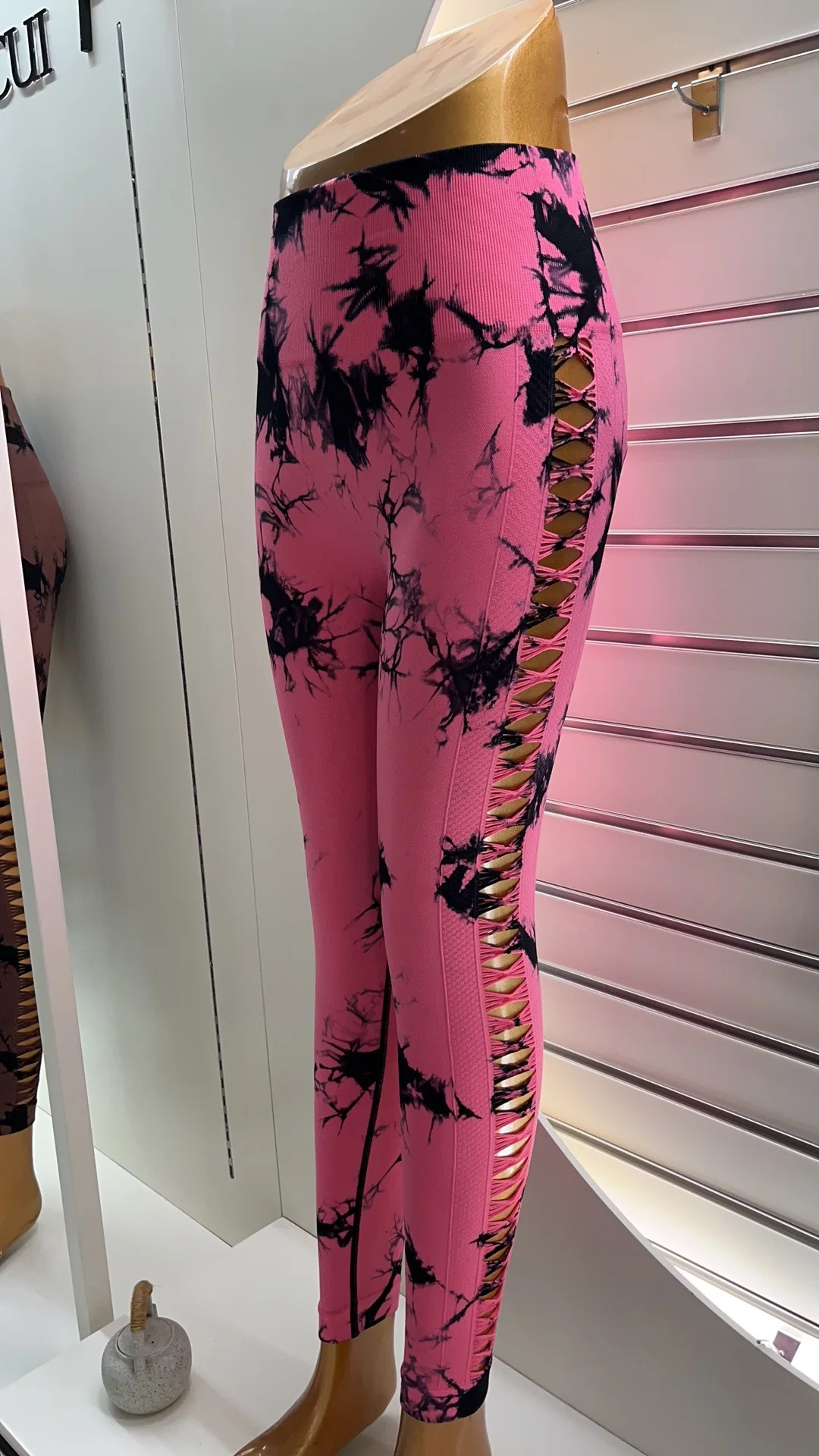 Women's High Waist Tie-Dye Seamless Booty Lifting Yoga Leggings – view 8