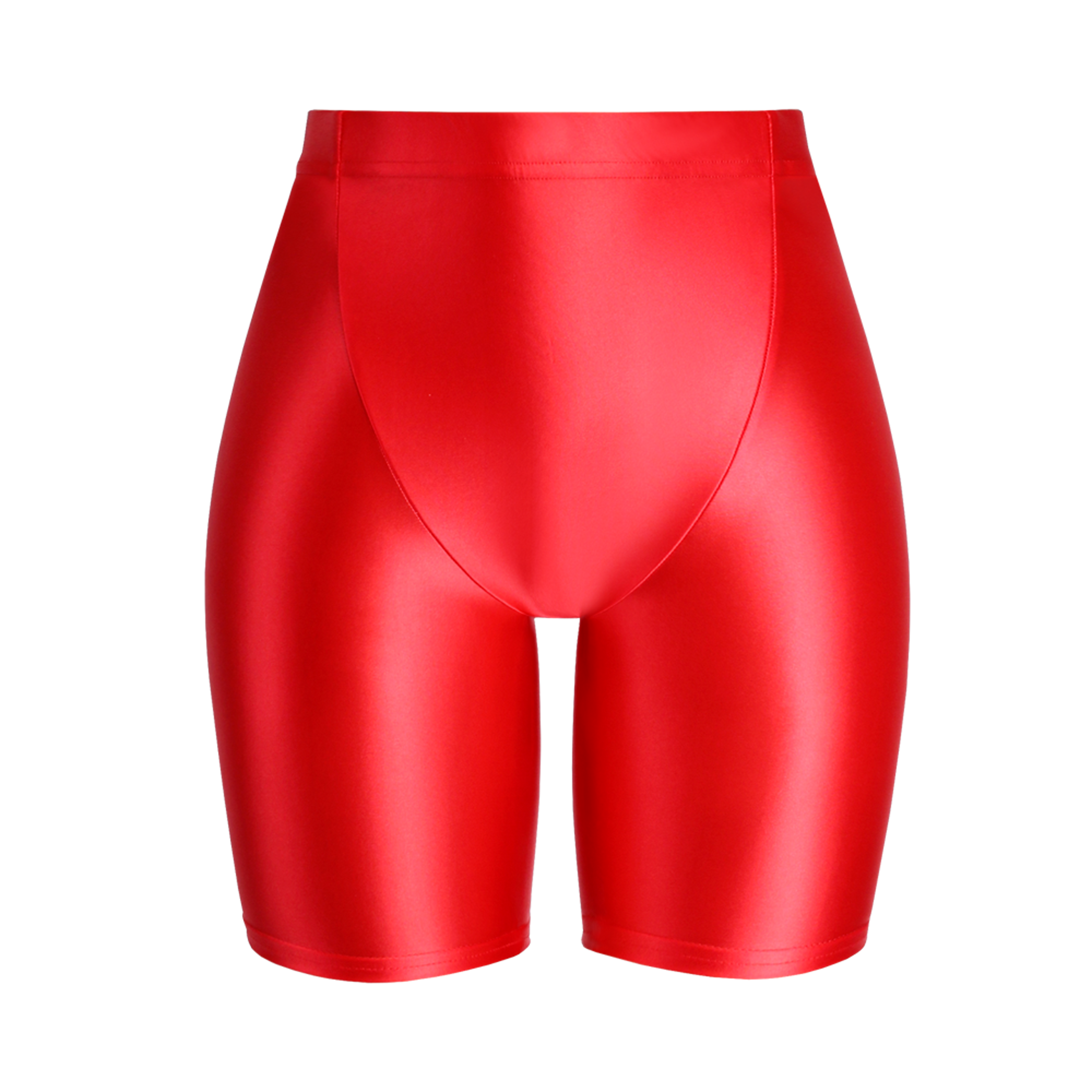 Womens High Waisted Shiny Capri Leggings With Seamless Stretch Fit 17