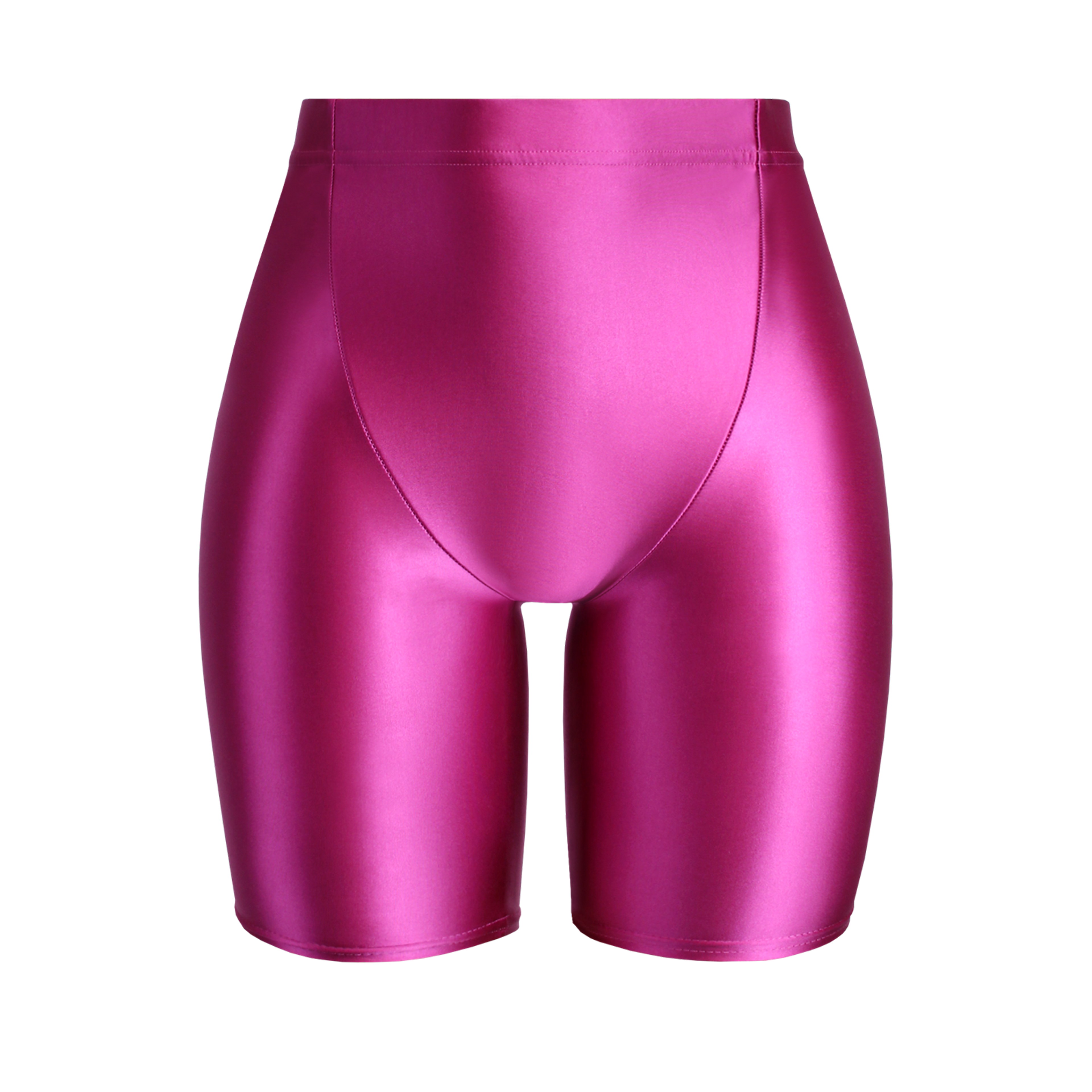 Womens High Waisted Shiny Capri Leggings With Seamless Stretch Fit 19
