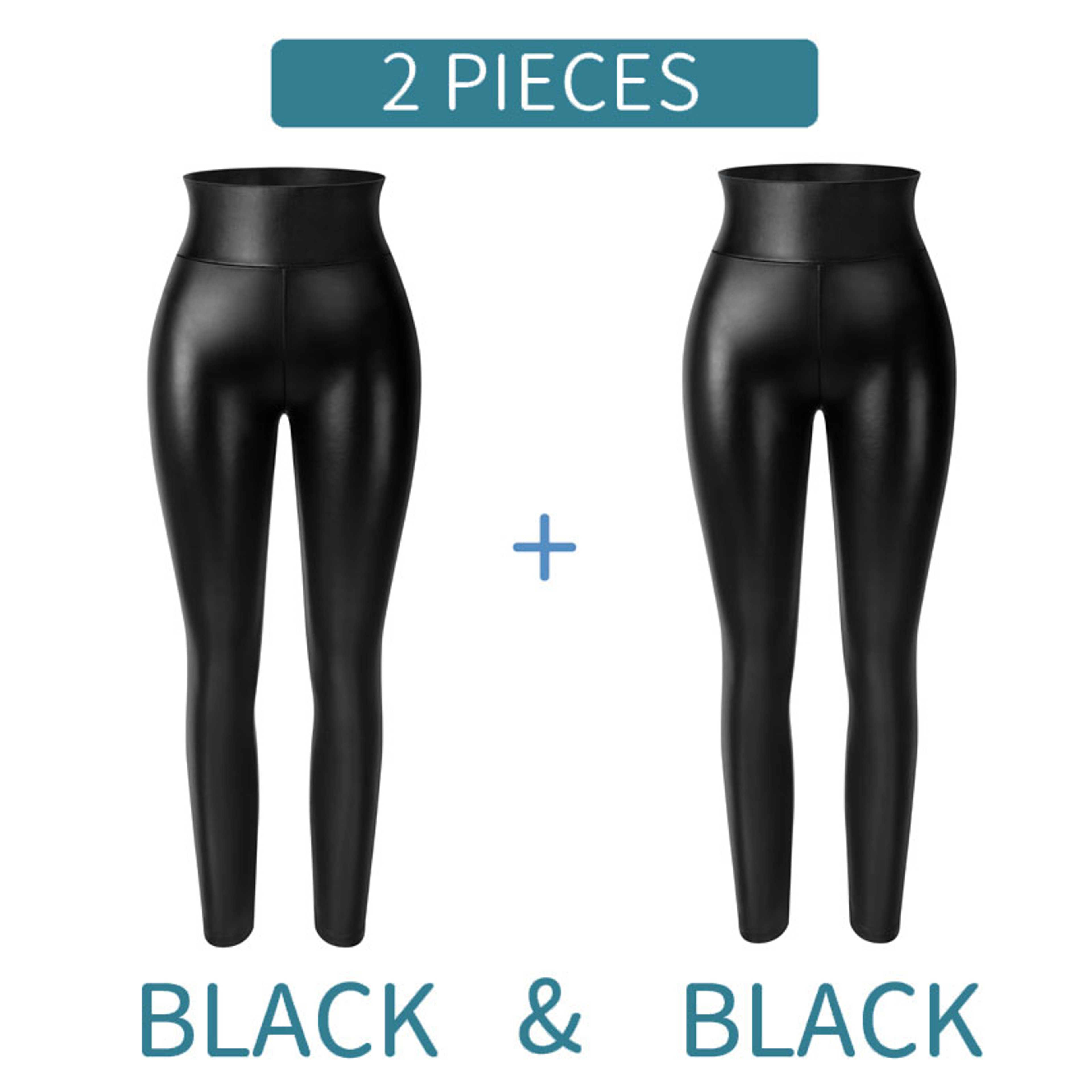 Womens High Waist Faux Leather Leggings With Stretch Fit And Butt Lifting Design 7