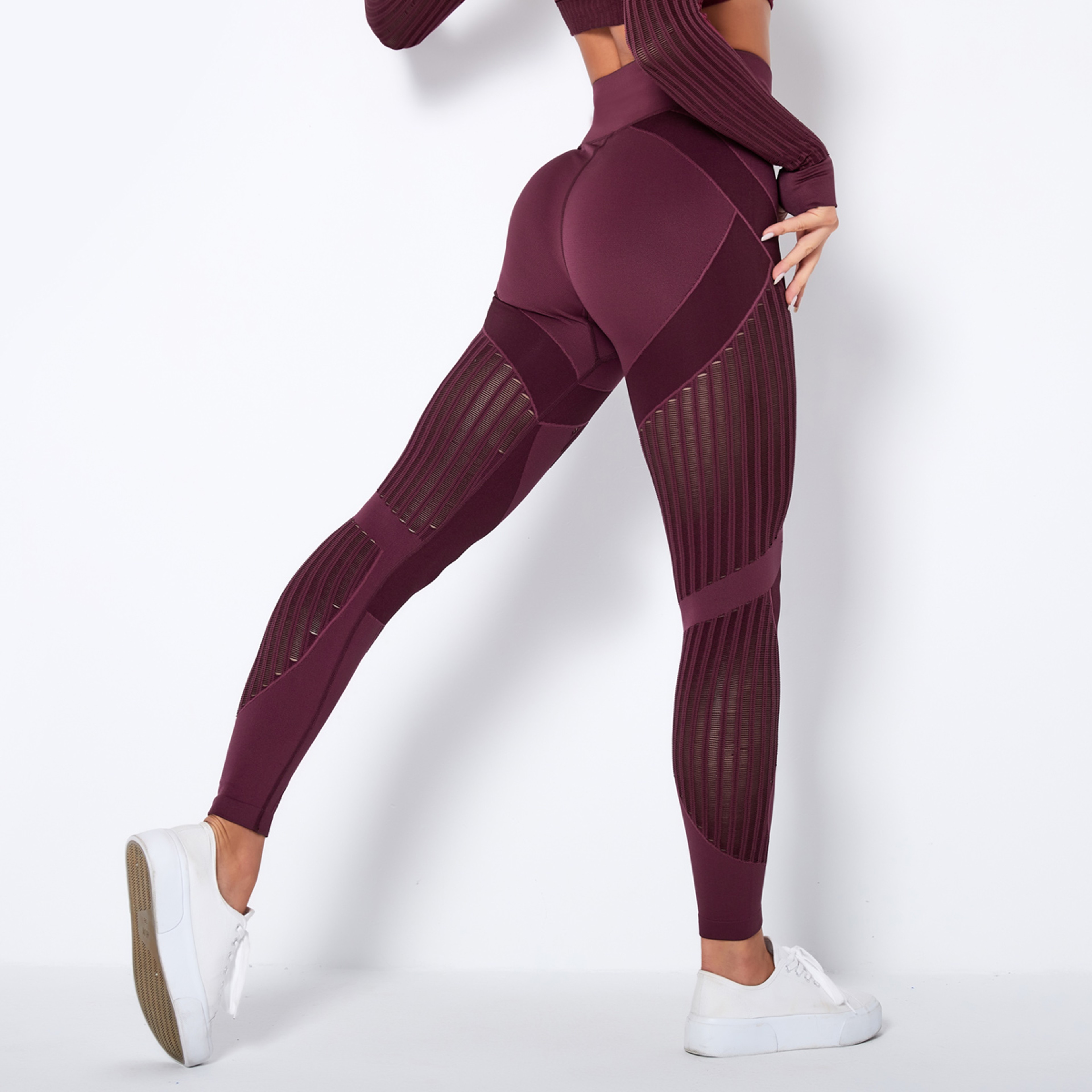 Womens High Waisted Seamless Yoga Leggings With Breathable Stretch Fabric 15