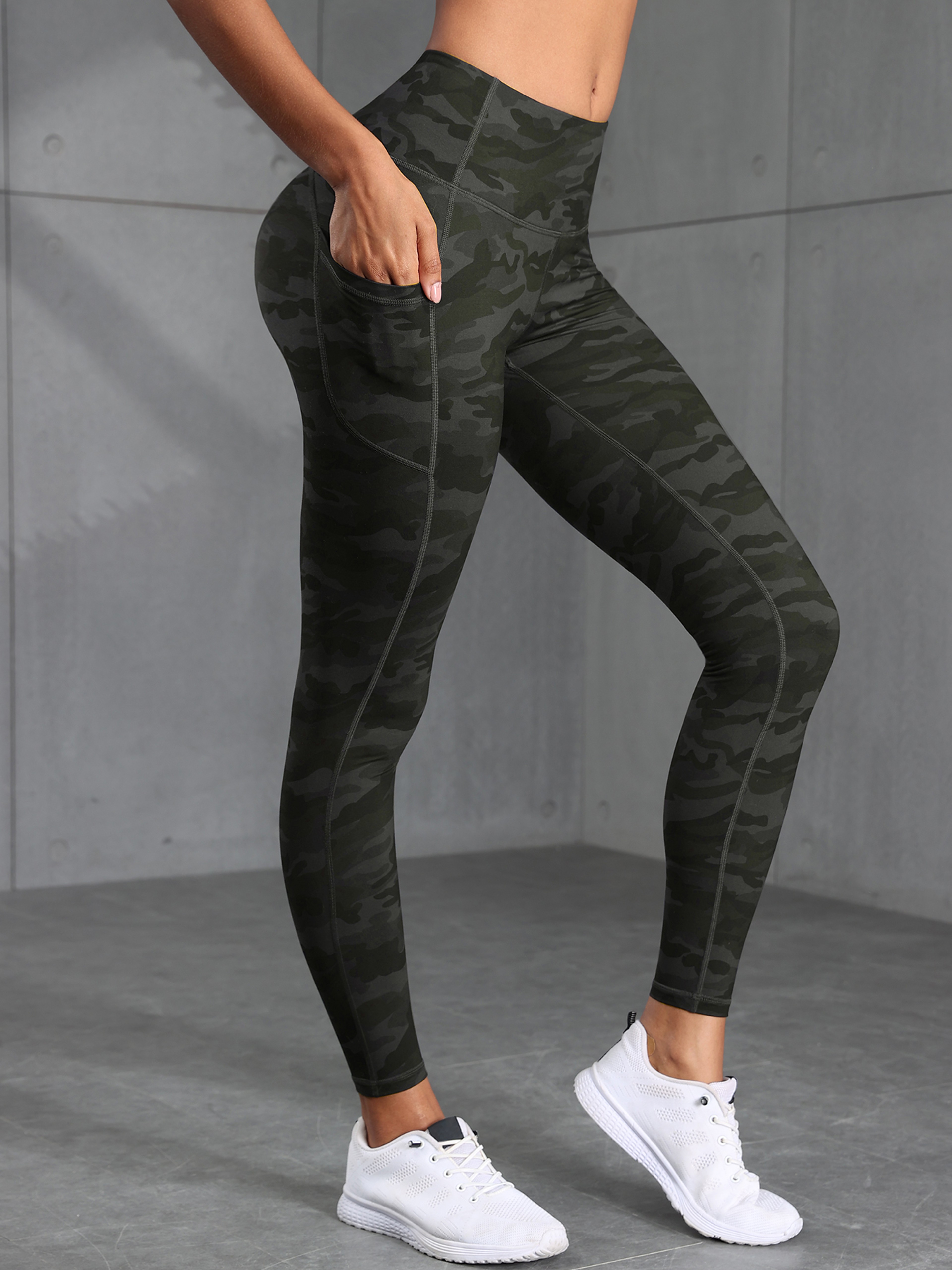 High Waisted Camouflage Leggings For Women With Pockets And Tummy Control 3