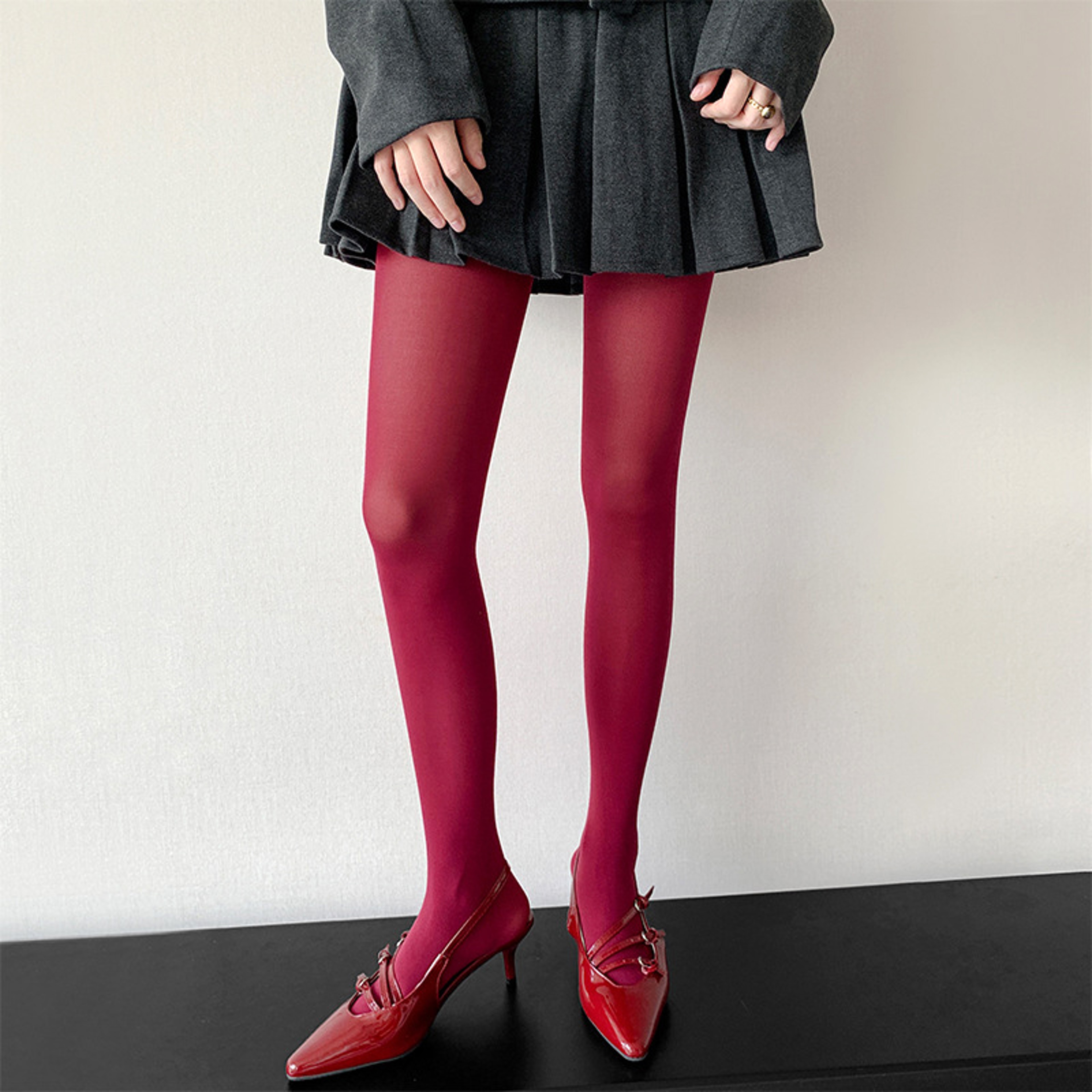 Women's Sheer High Waist Pantyhose Stretchy Y2K Fashion Tights – view 2