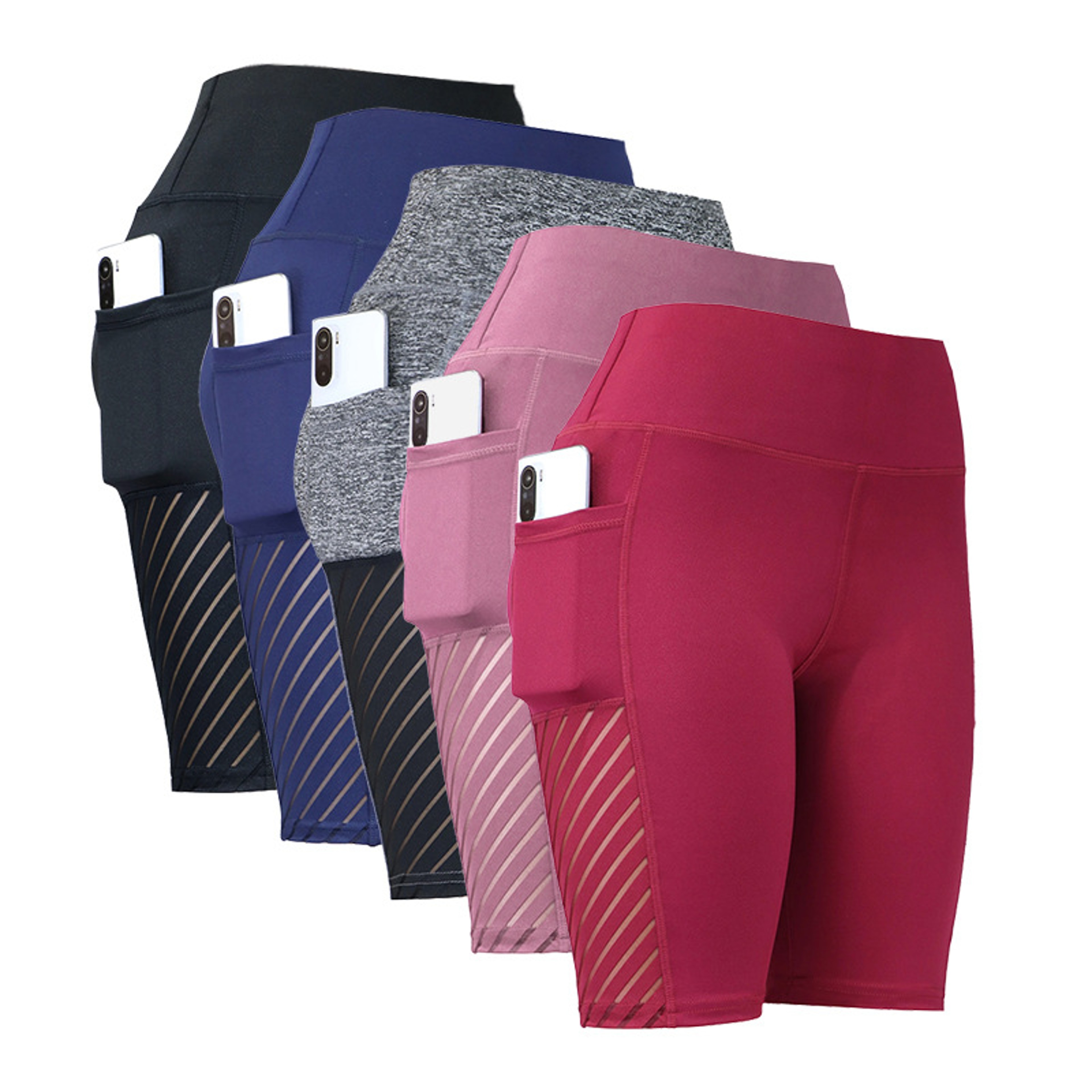 Womens HighWaisted Seamless Mesh Workout Shorts With ButtLifting Design 1