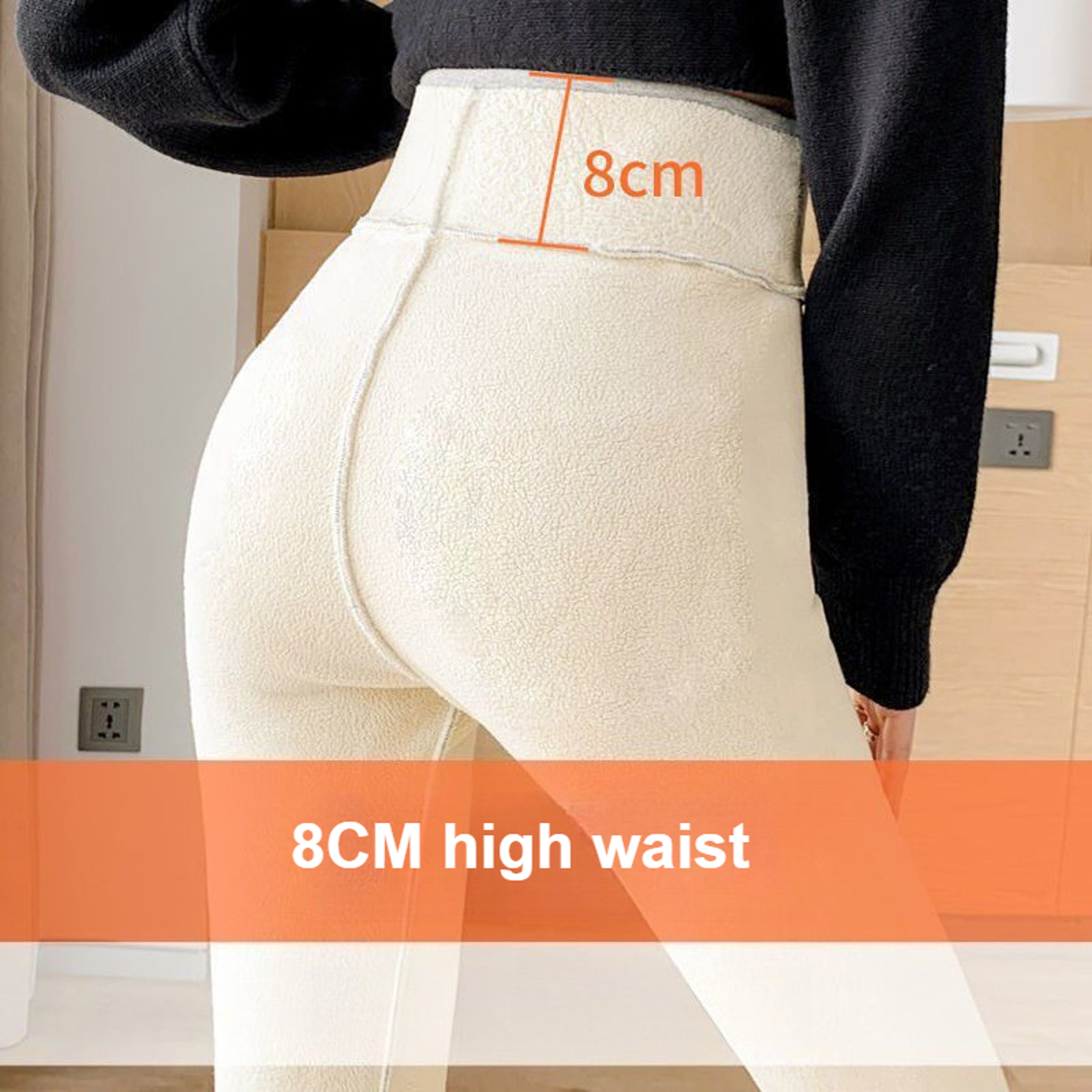 Womens Fleece Lined Thermal Leggings With High Waist And Plush Interior 3