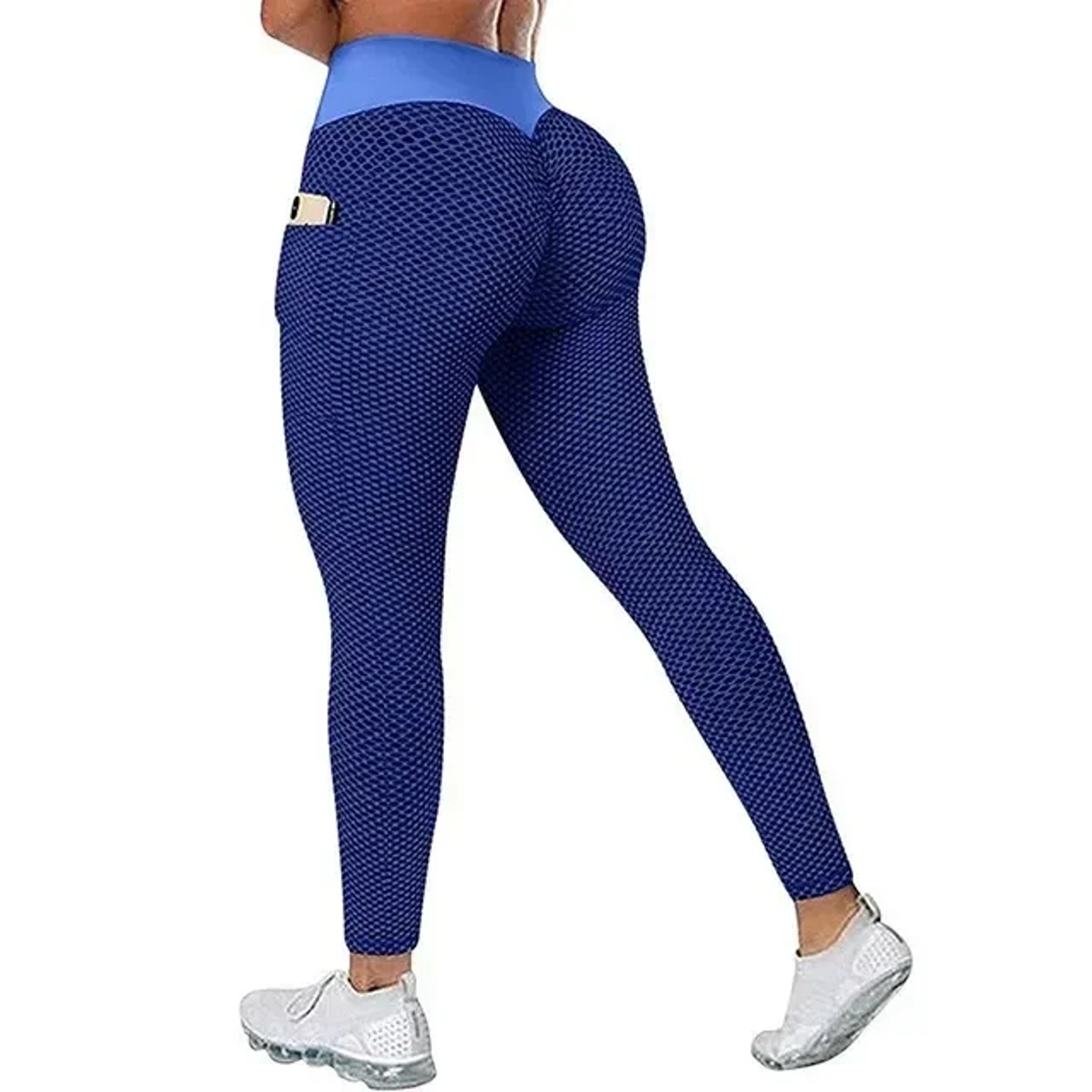 Womens High Waist Scrunch Butt Workout Leggings With Side Pockets 8