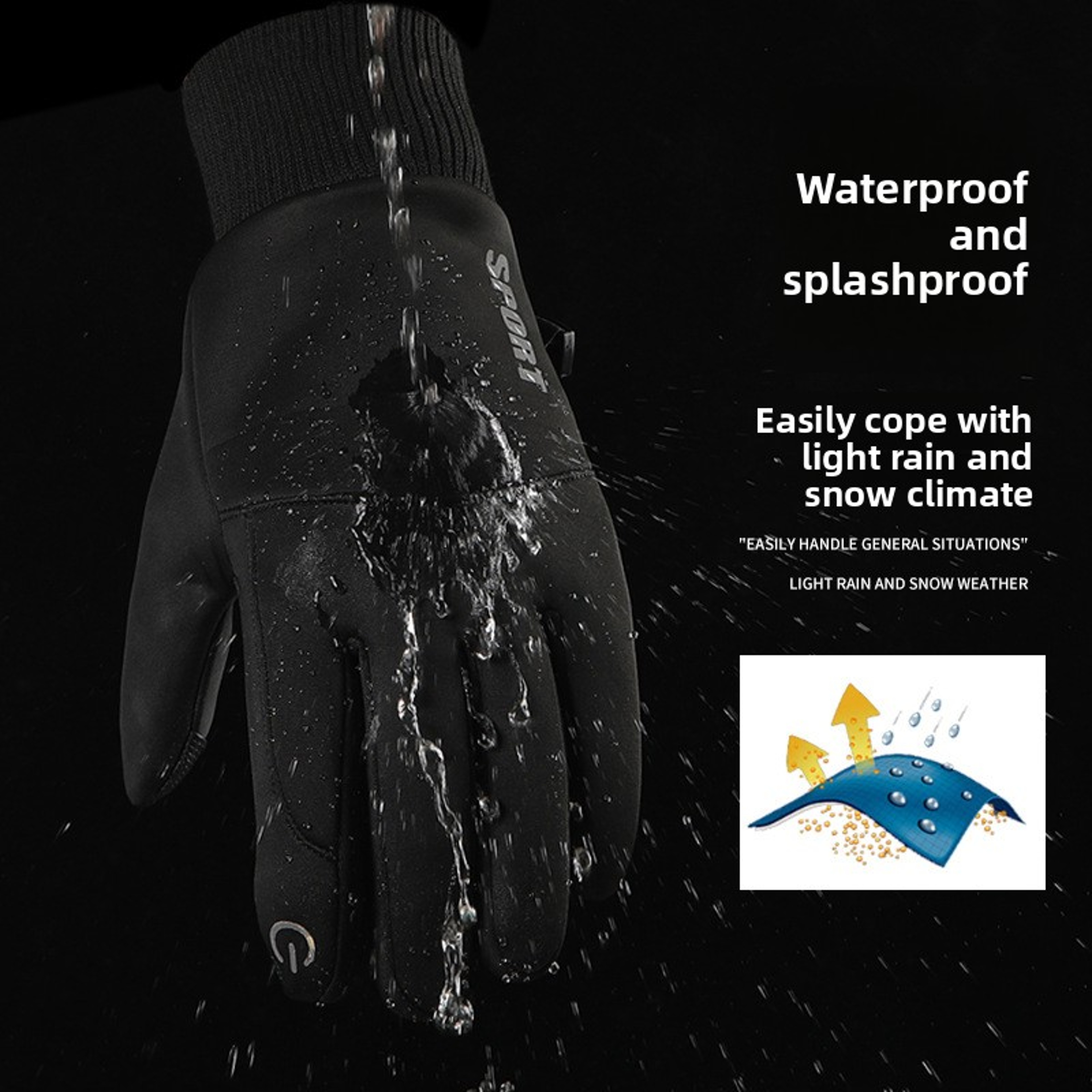Winter Cycling Gloves With Touchscreen AntiSlip Grip And Thermal Warmth 4