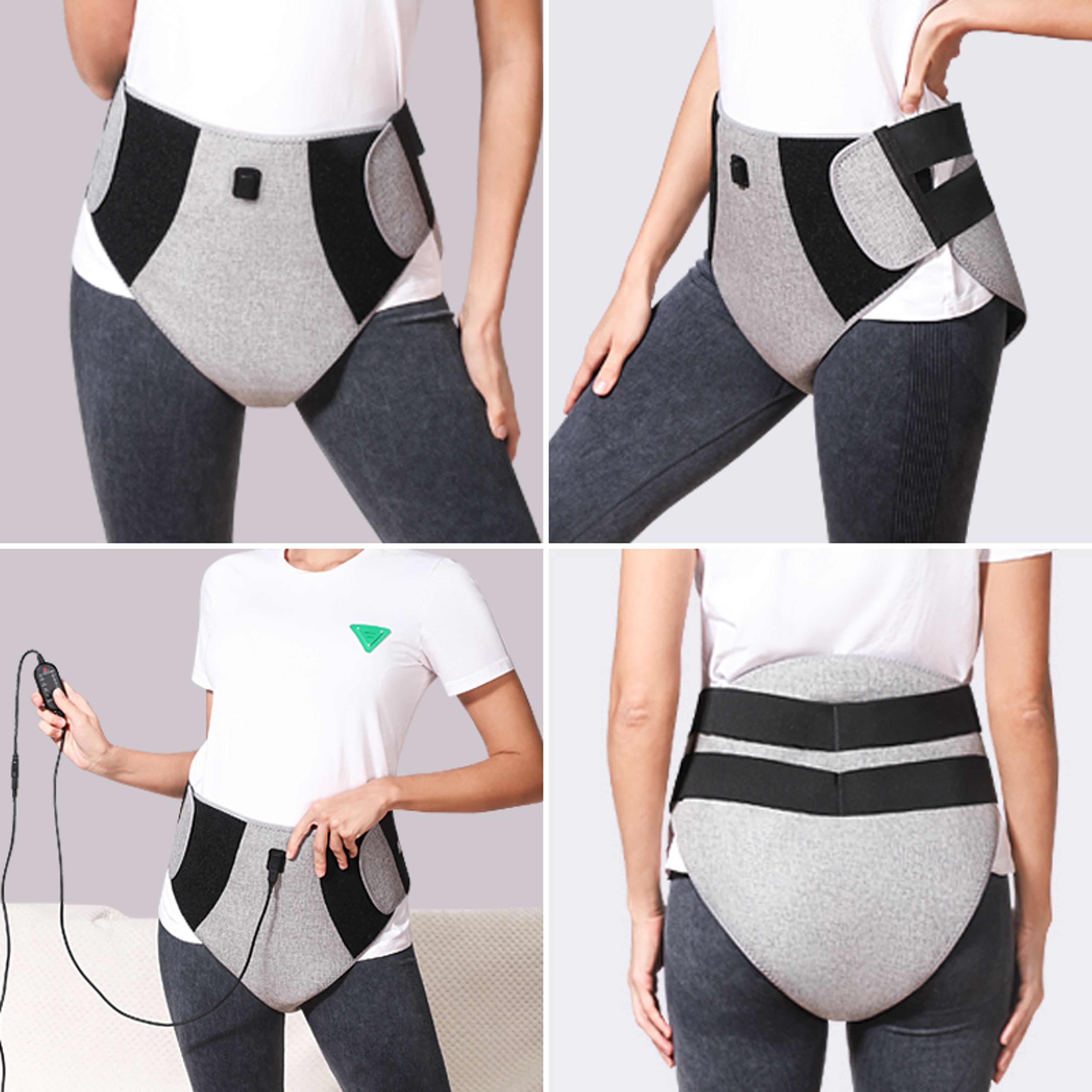 Red Light Heated Shorts for Women with Abdominal Massage and 3 Adjustable Modes – view 3