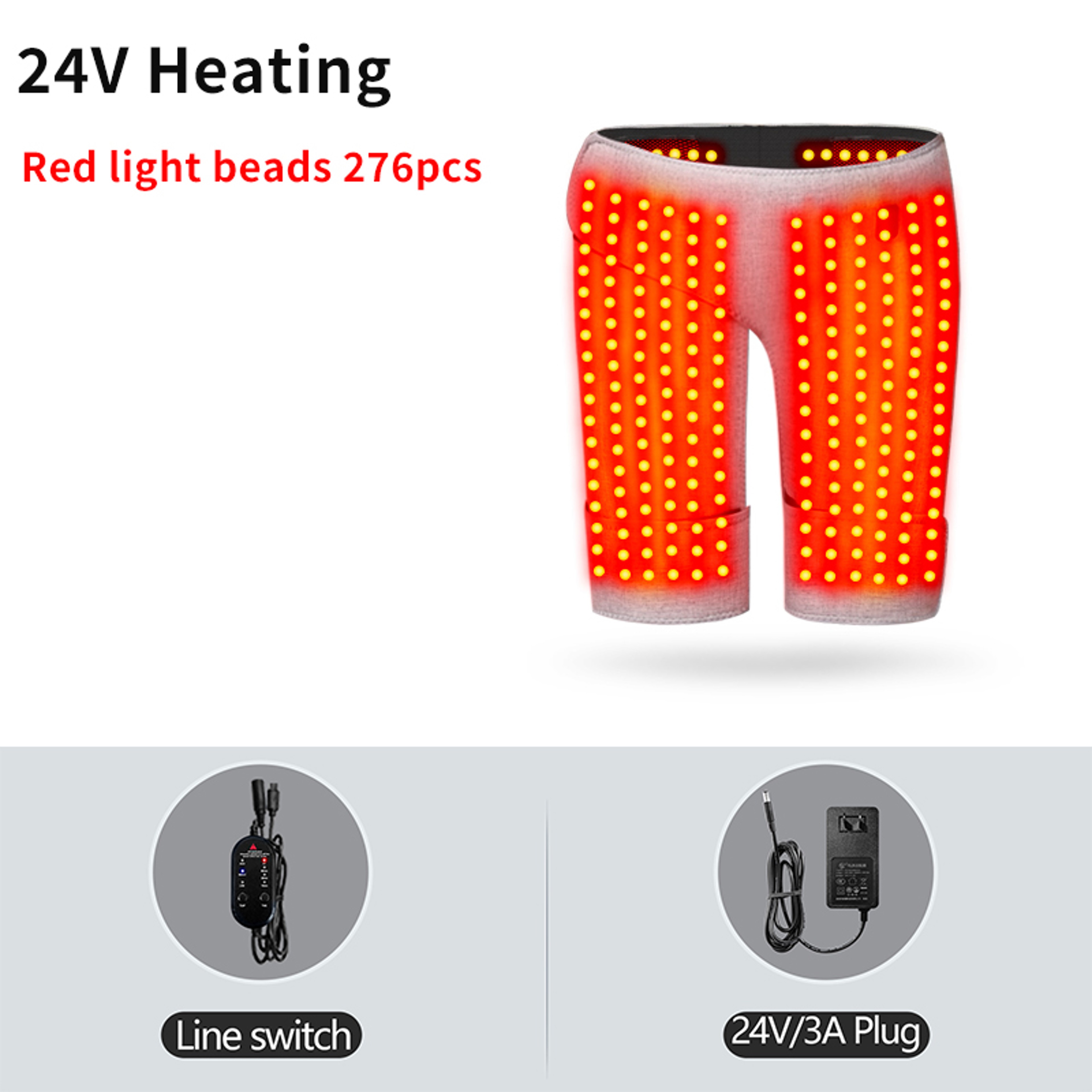 Red Light Heated Shorts for Women with Abdominal Massage and 3 Adjustable Modes – view 10
