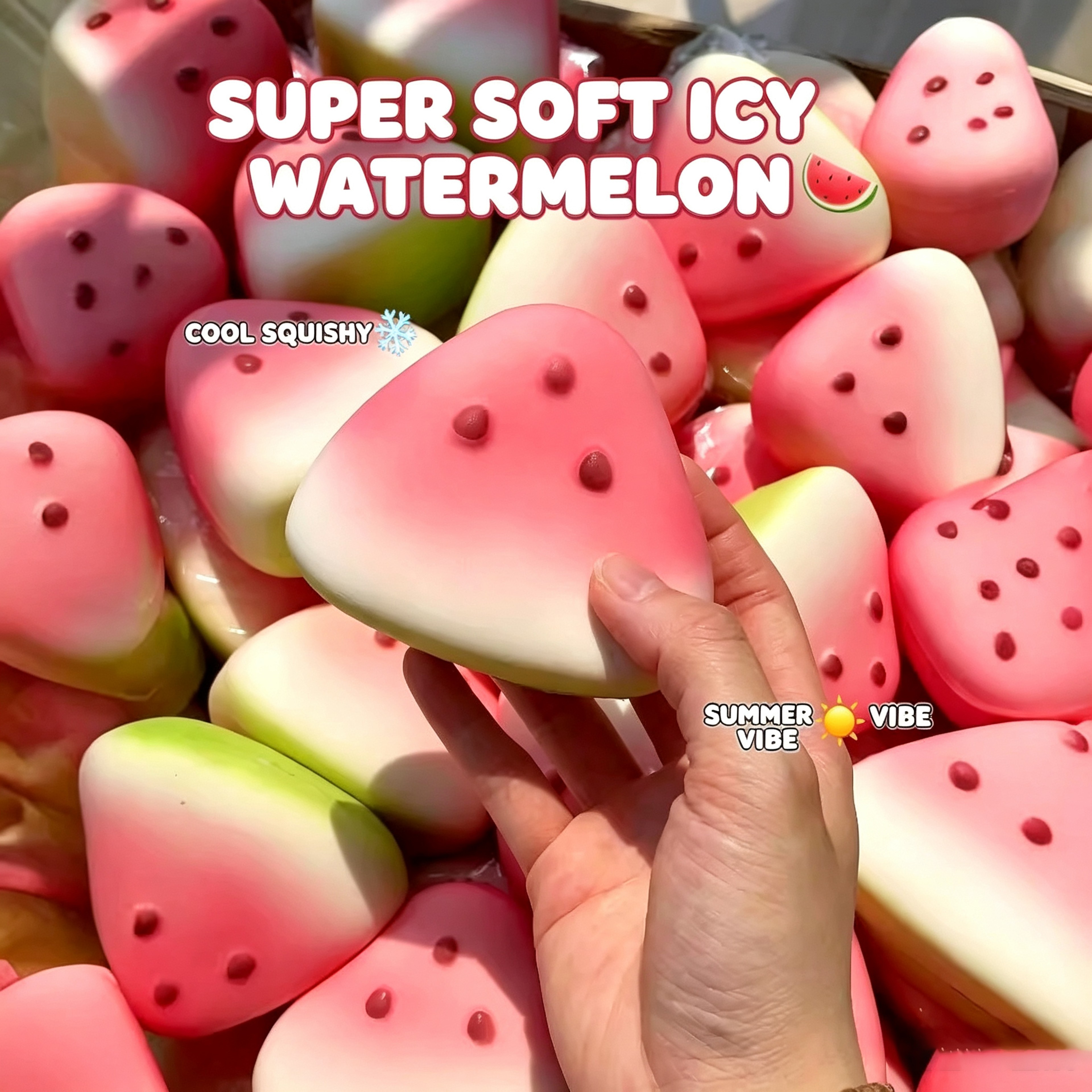 Watermelon Squishy Sensory Toy With Slow Rebound Soft Squeeze Texture 2