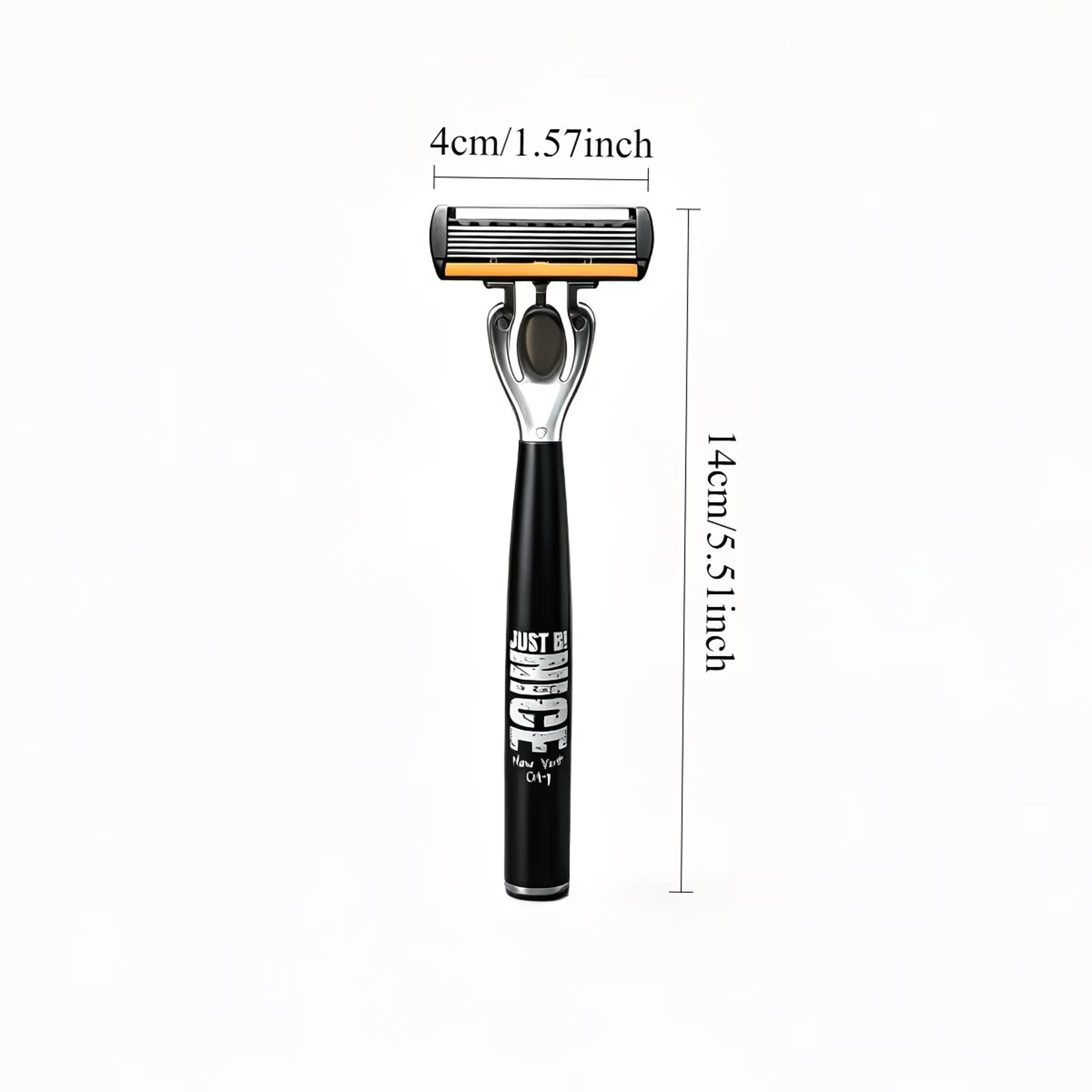 Mens Manual Safety Razor With 6 Stainless Steel Blades And Aloe Vera Strip 4
