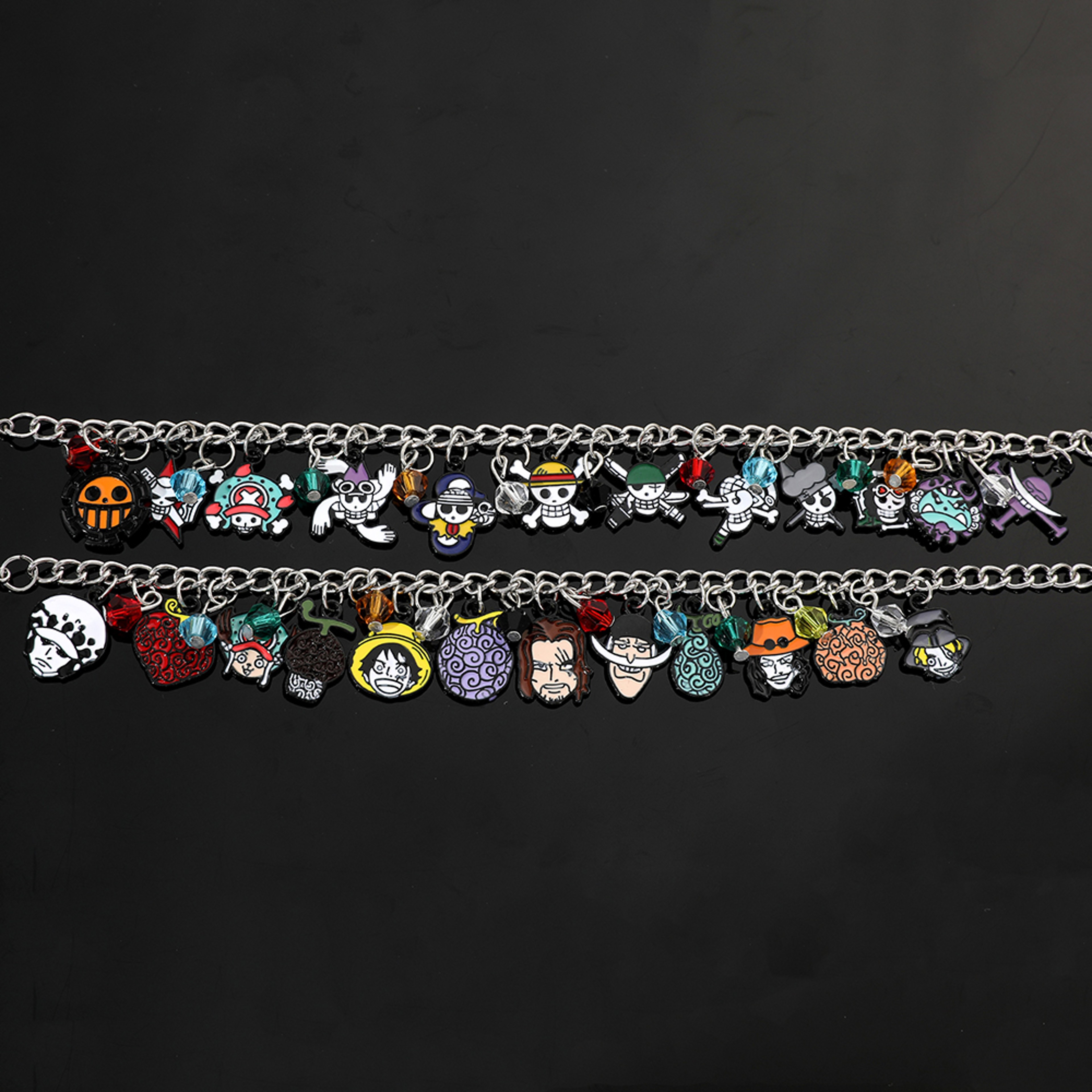 Anime Skull Charm Bracelet Inspired By Luffy For Cosplay And Everyday Wear 5