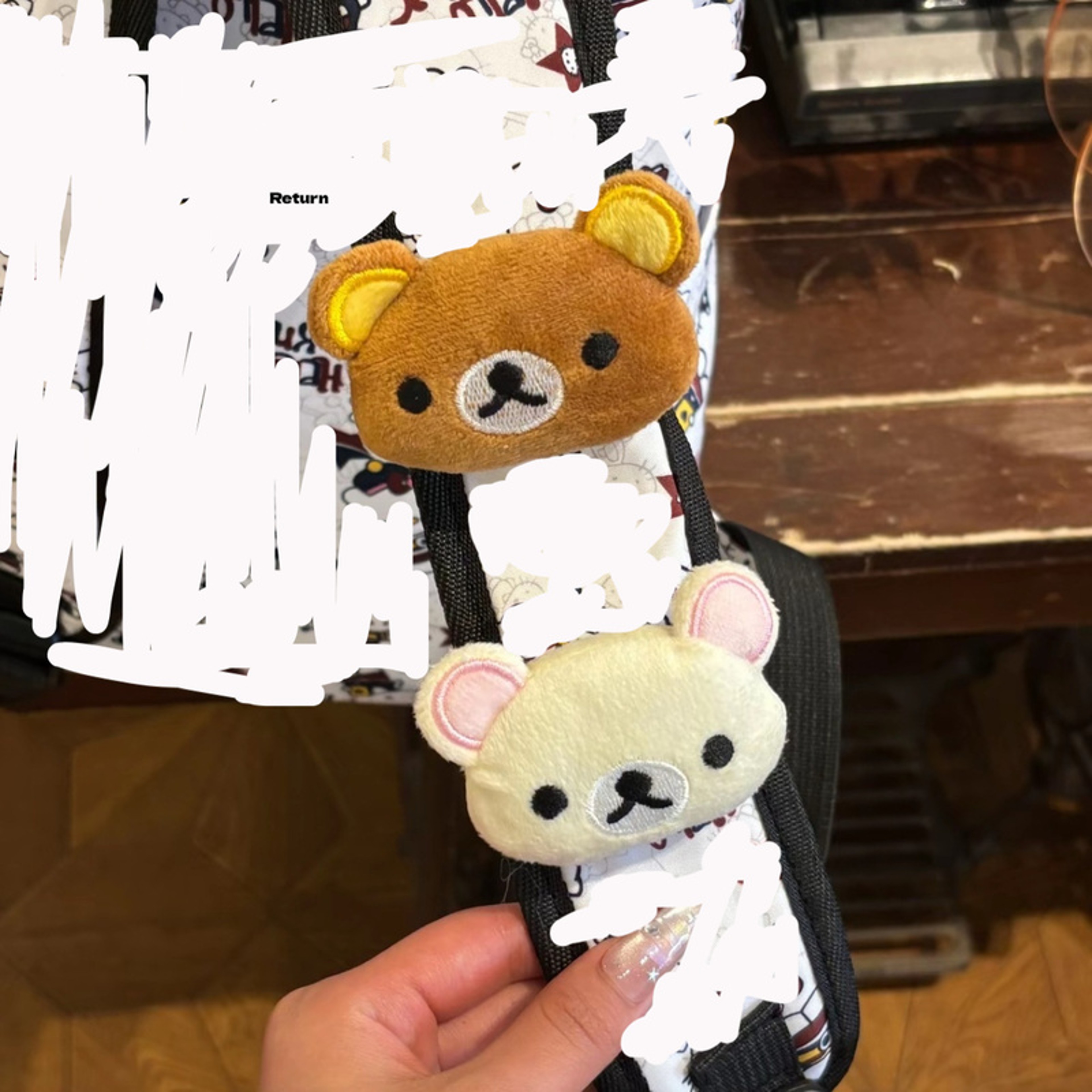 Cute Plush Bear Keychain Bag Charm 5