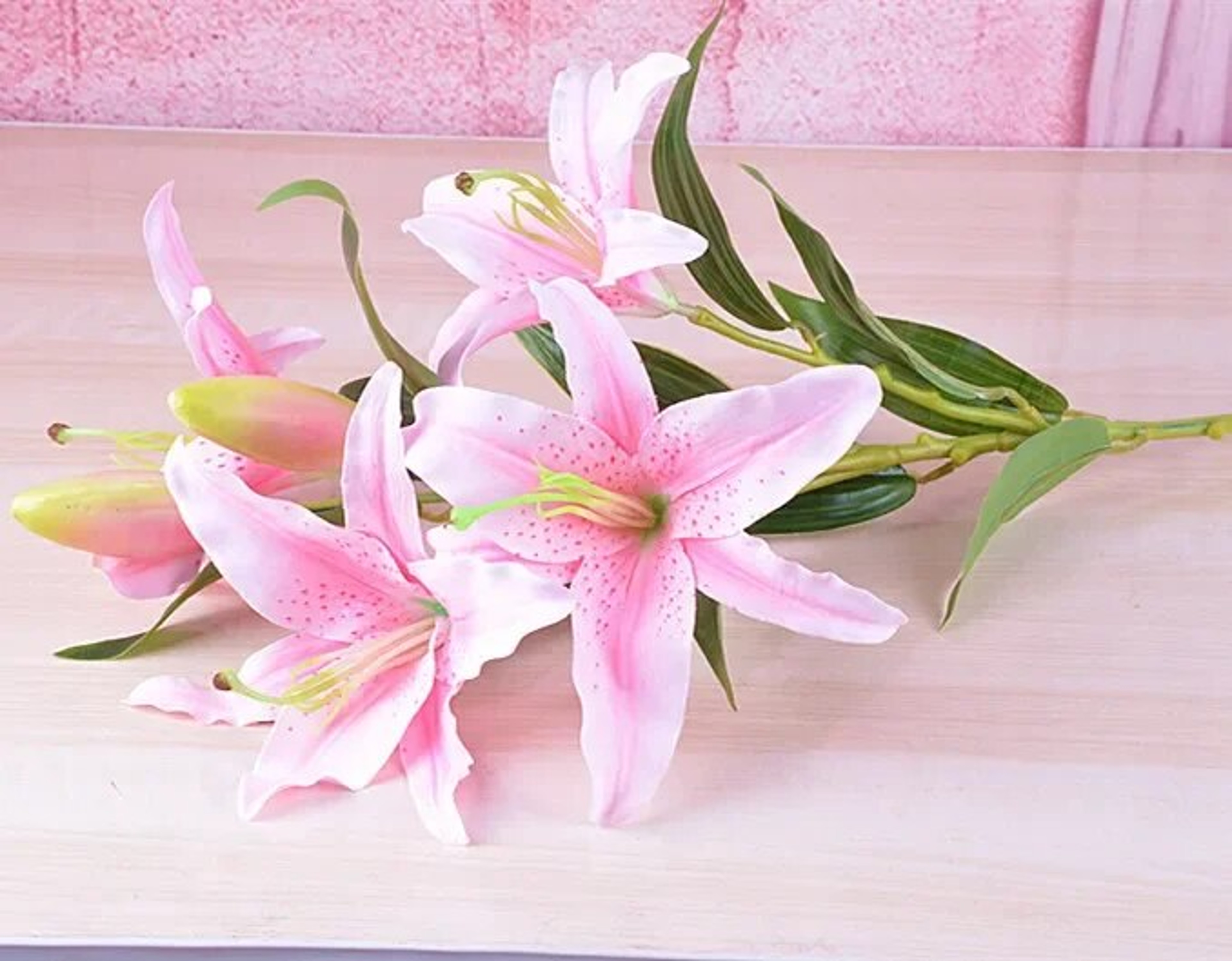 Artificial Lilies Bouquet: 6 Heads for Wedding & Home Decor – view 2