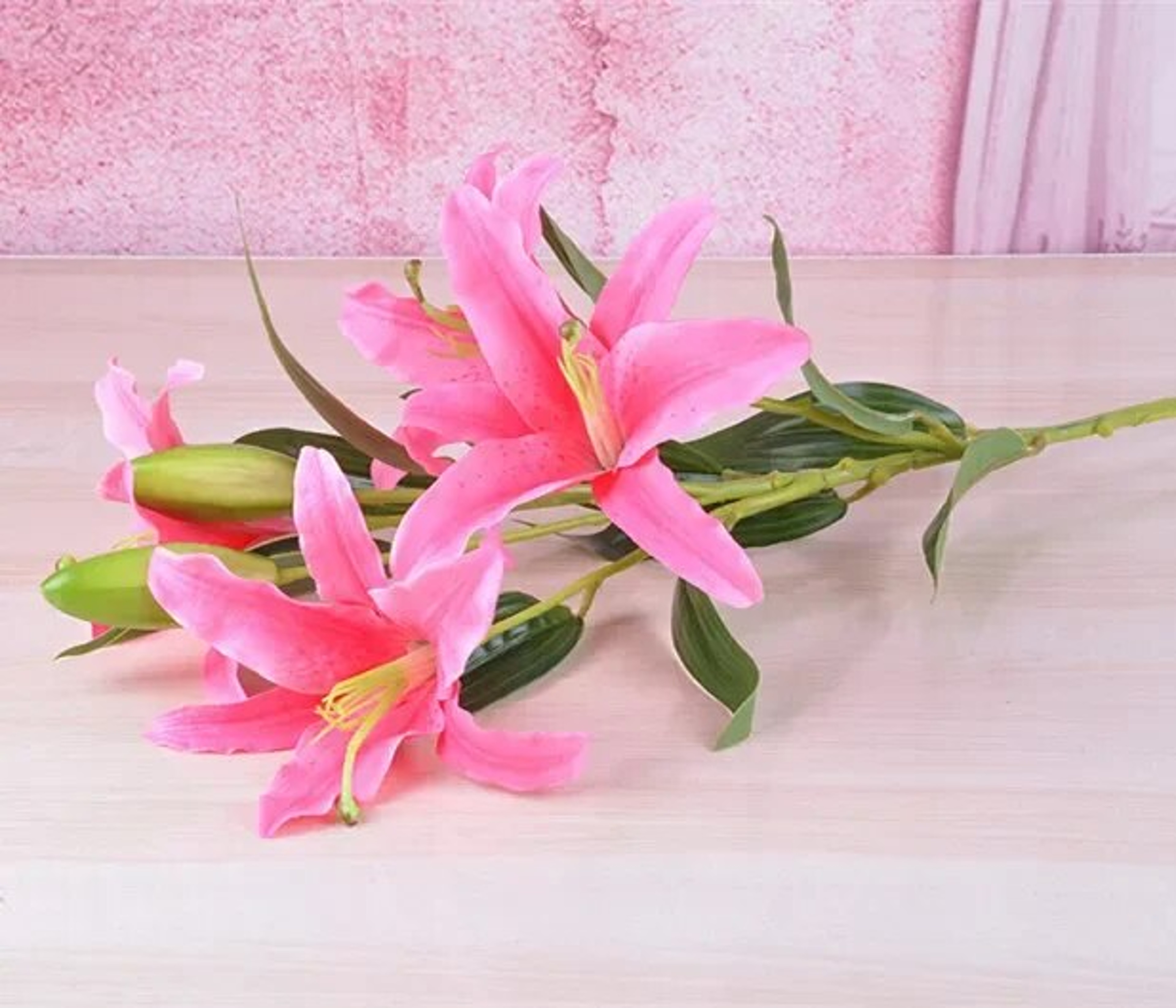 Artificial Lilies Bouquet: 6 Heads for Wedding & Home Decor – view 3