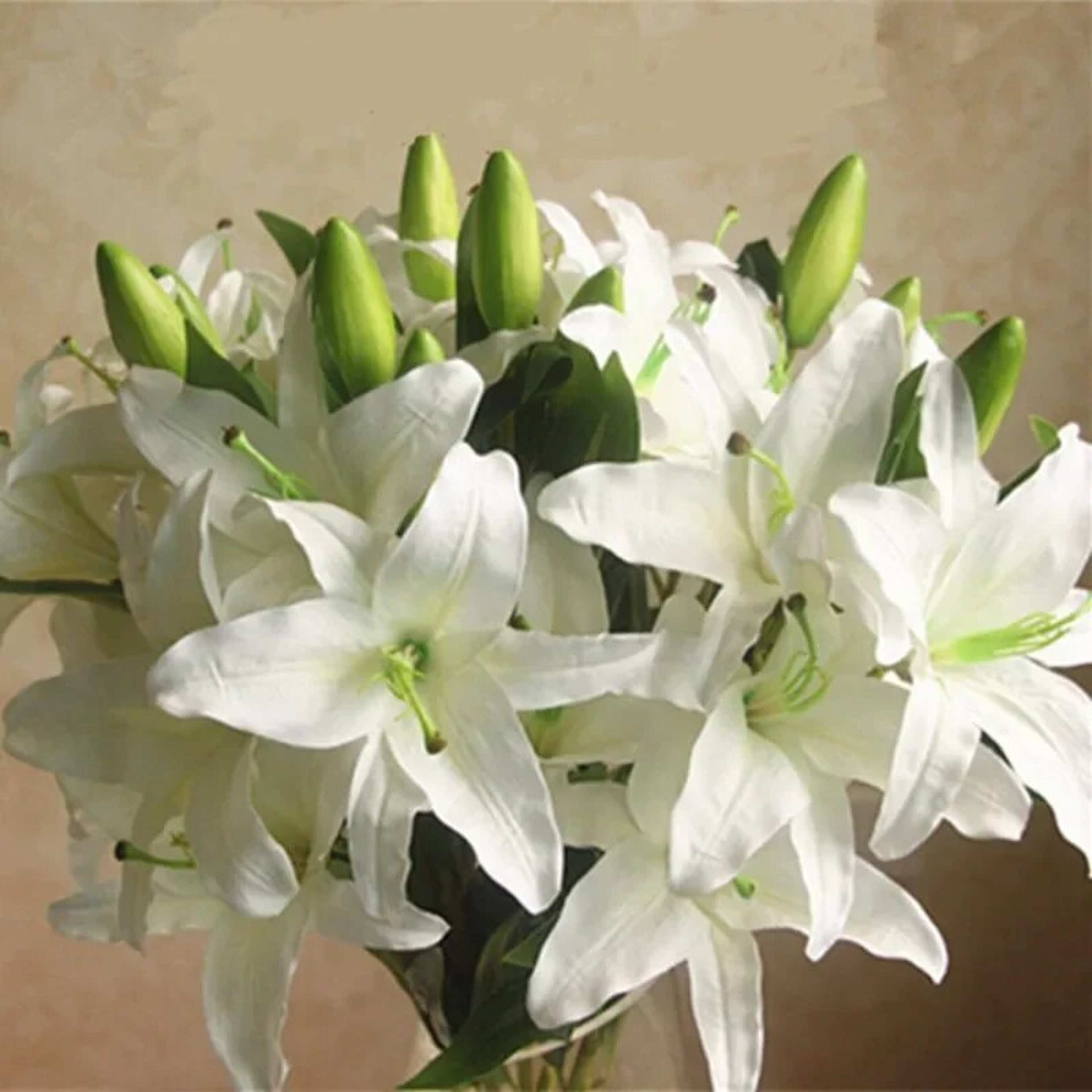 Artificial Lilies Bouquet: 6 Heads for Wedding & Home Decor – view 9