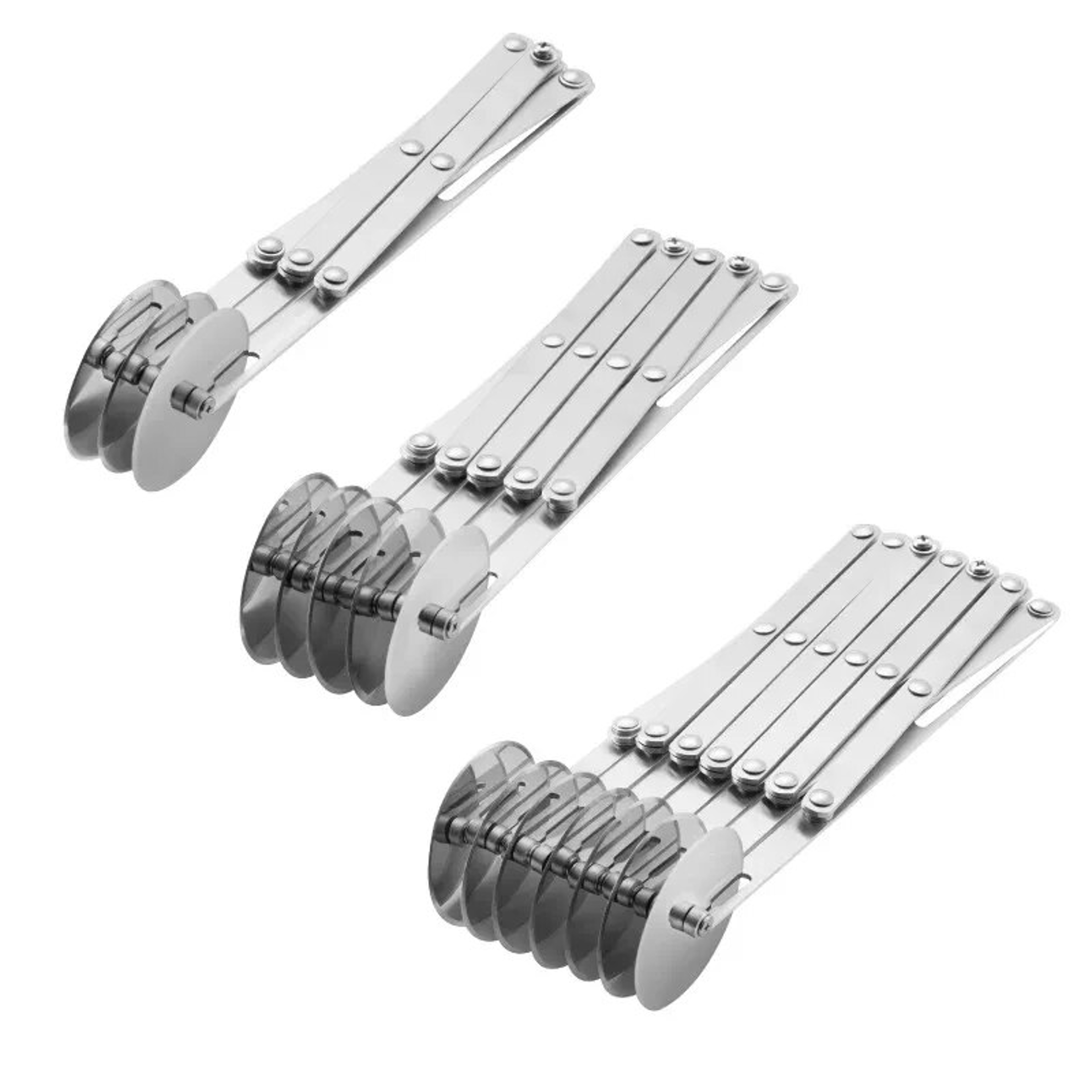 Stainless Steel Baking Pan Tool for Pizza, Pastry, Dough: Cutter, Divider, Knife, Roller Blade & Peeler – view 5