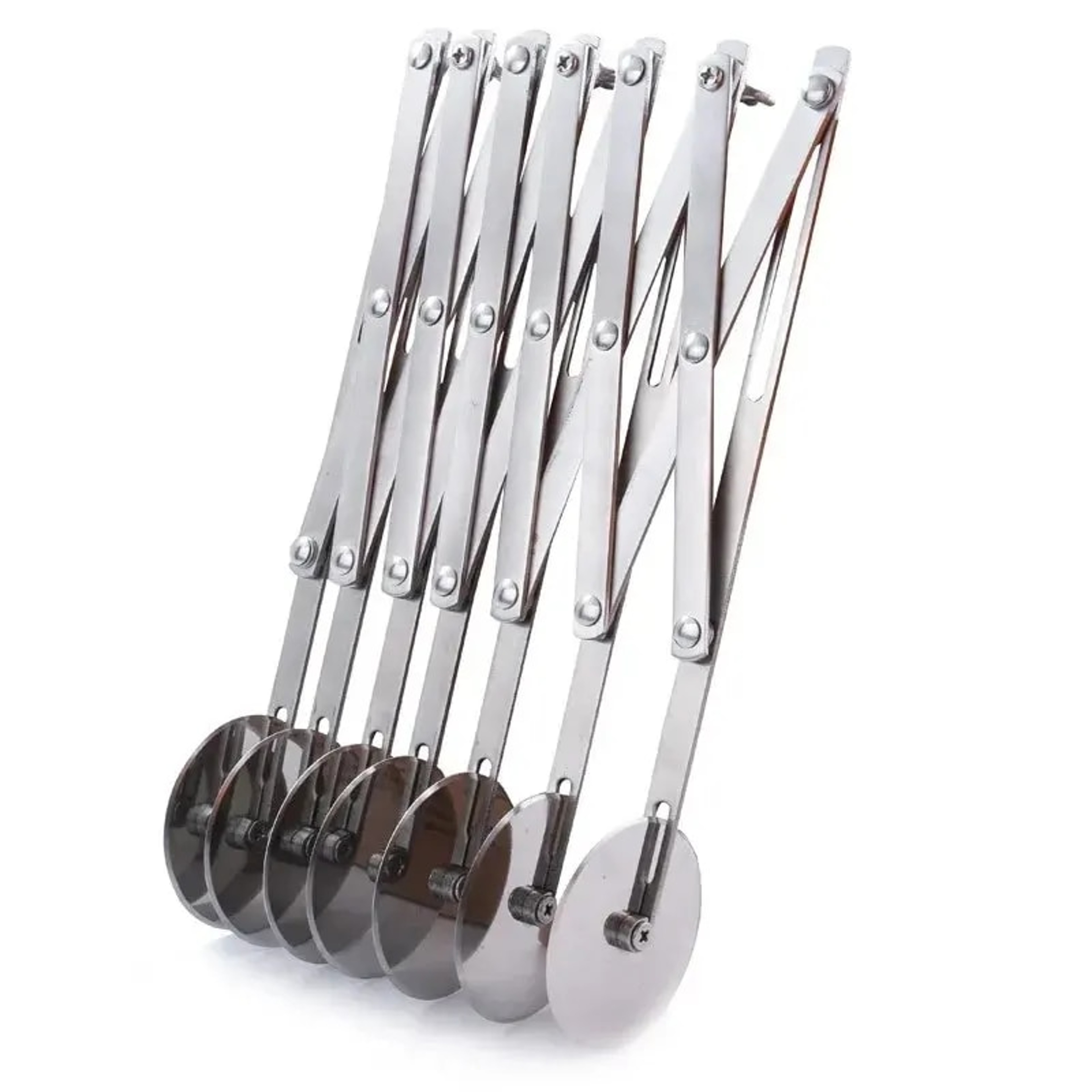 Stainless Steel Baking Pan Tool for Pizza, Pastry, Dough: Cutter, Divider, Knife, Roller Blade & Peeler – view 9