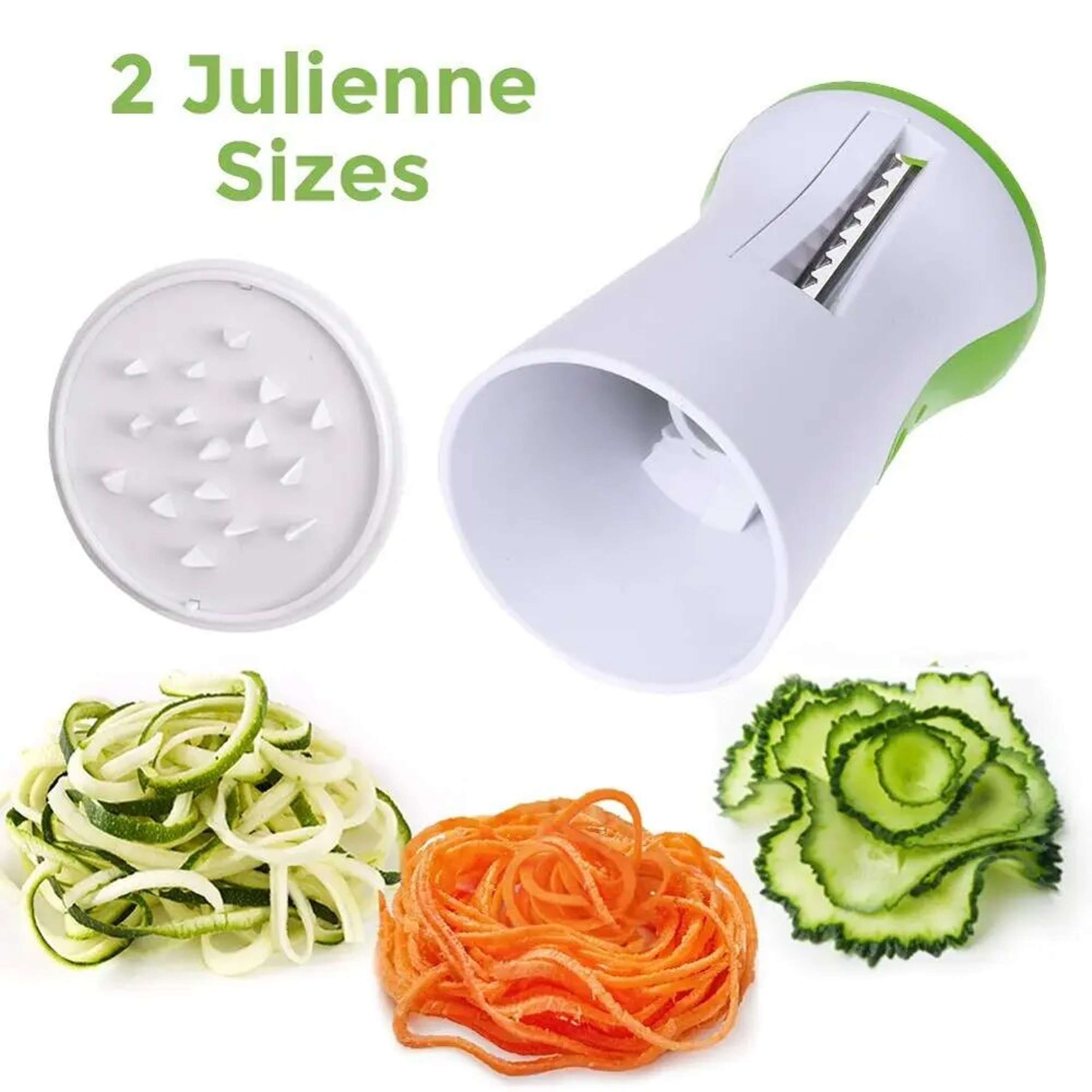 LMETJMA Heavy Duty Spiralizer Vegetable Slicer - Zucchini Pasta Noodle Spaghetti Maker – view 3