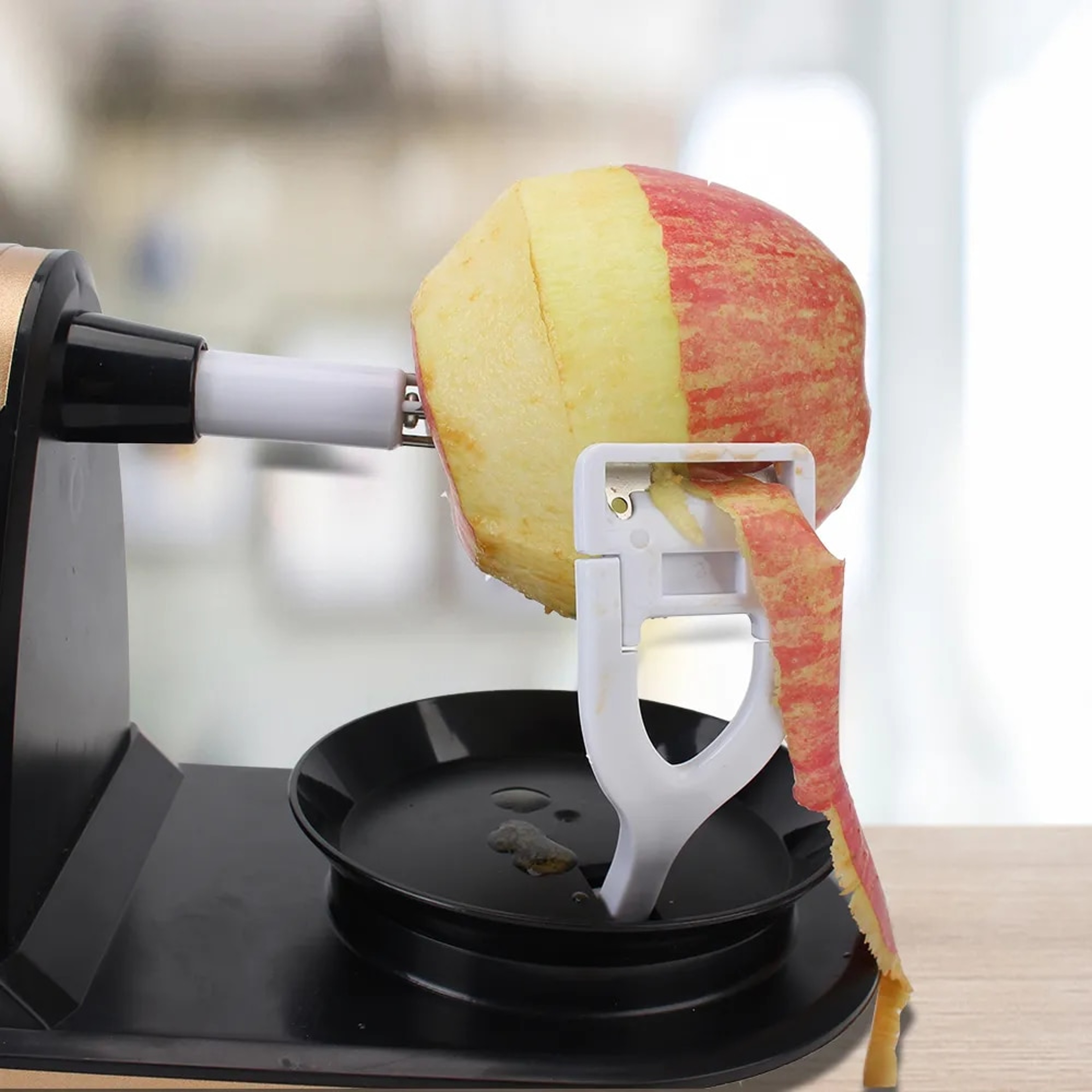 Multifunction Potato and Apple Peeler Cutter Slicer - Hand-cranked Fruit Peeling Machine for Kitchen – view 5