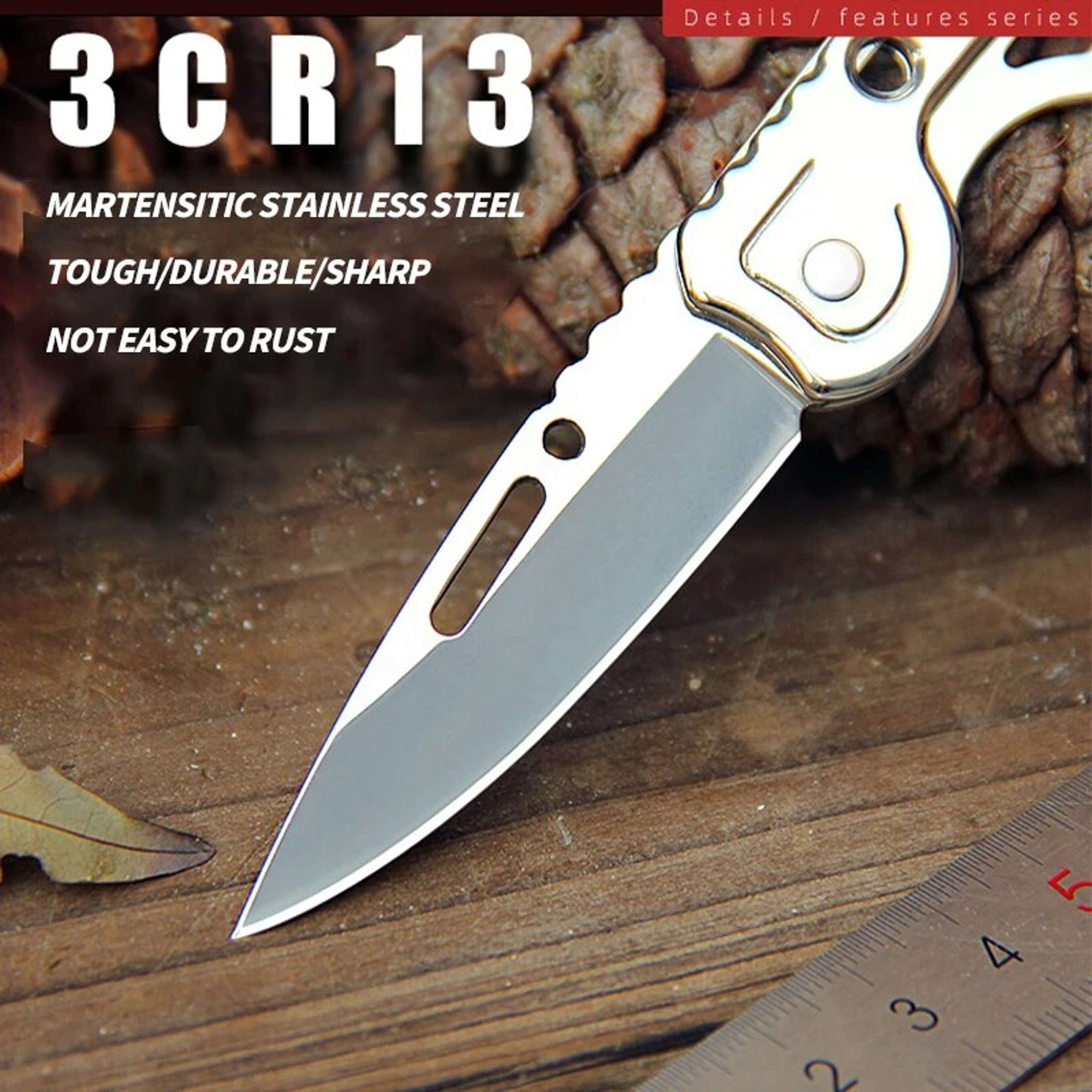 Multifunctional Folding Pocket Knife - Perfect Father's Day Gift: Outdoor Survival, Scissors, Bottle Opener, Saw, & Mor – view 4