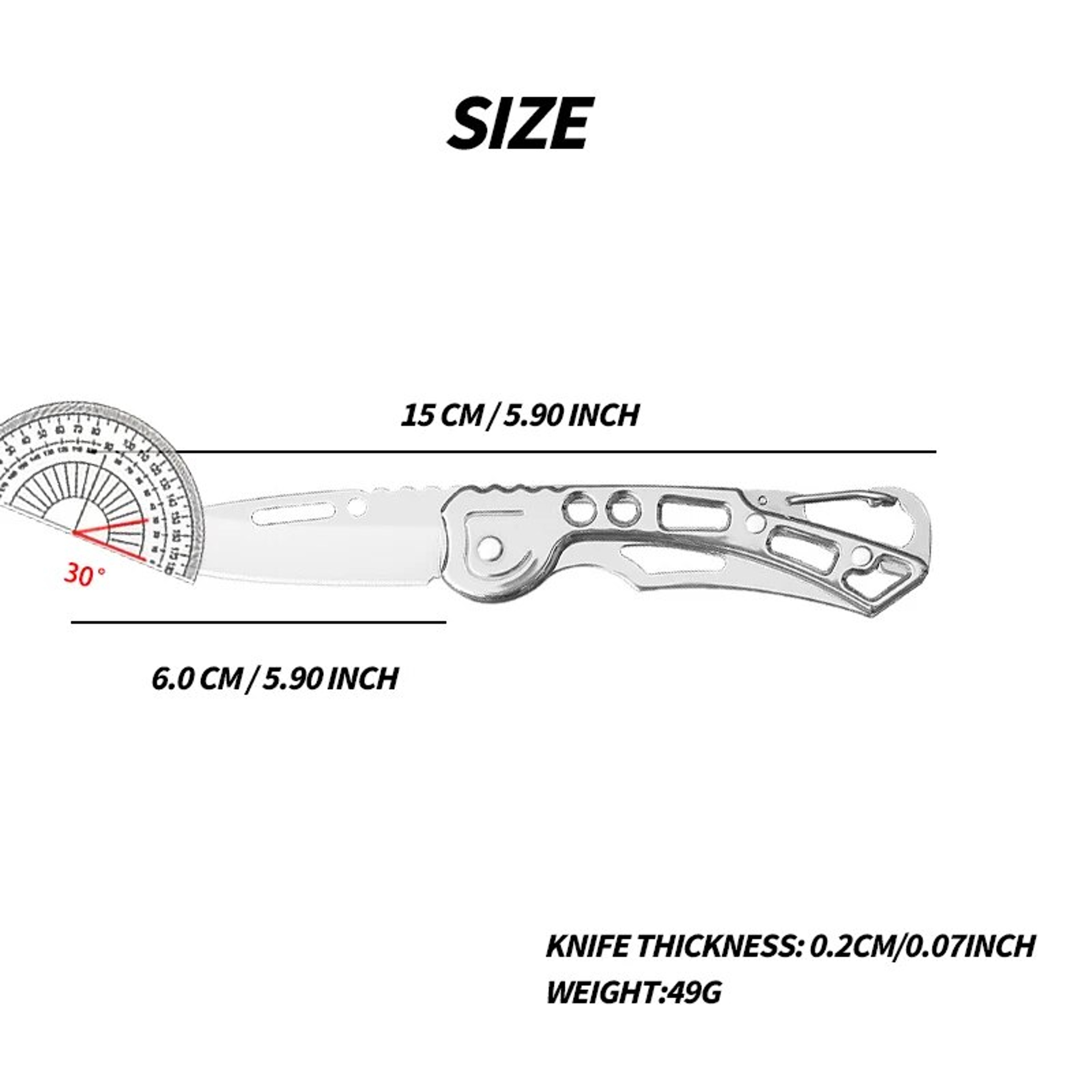 Multifunctional Folding Pocket Knife - Perfect Father's Day Gift: Outdoor Survival, Scissors, Bottle Opener, Saw, & Mor – view 5