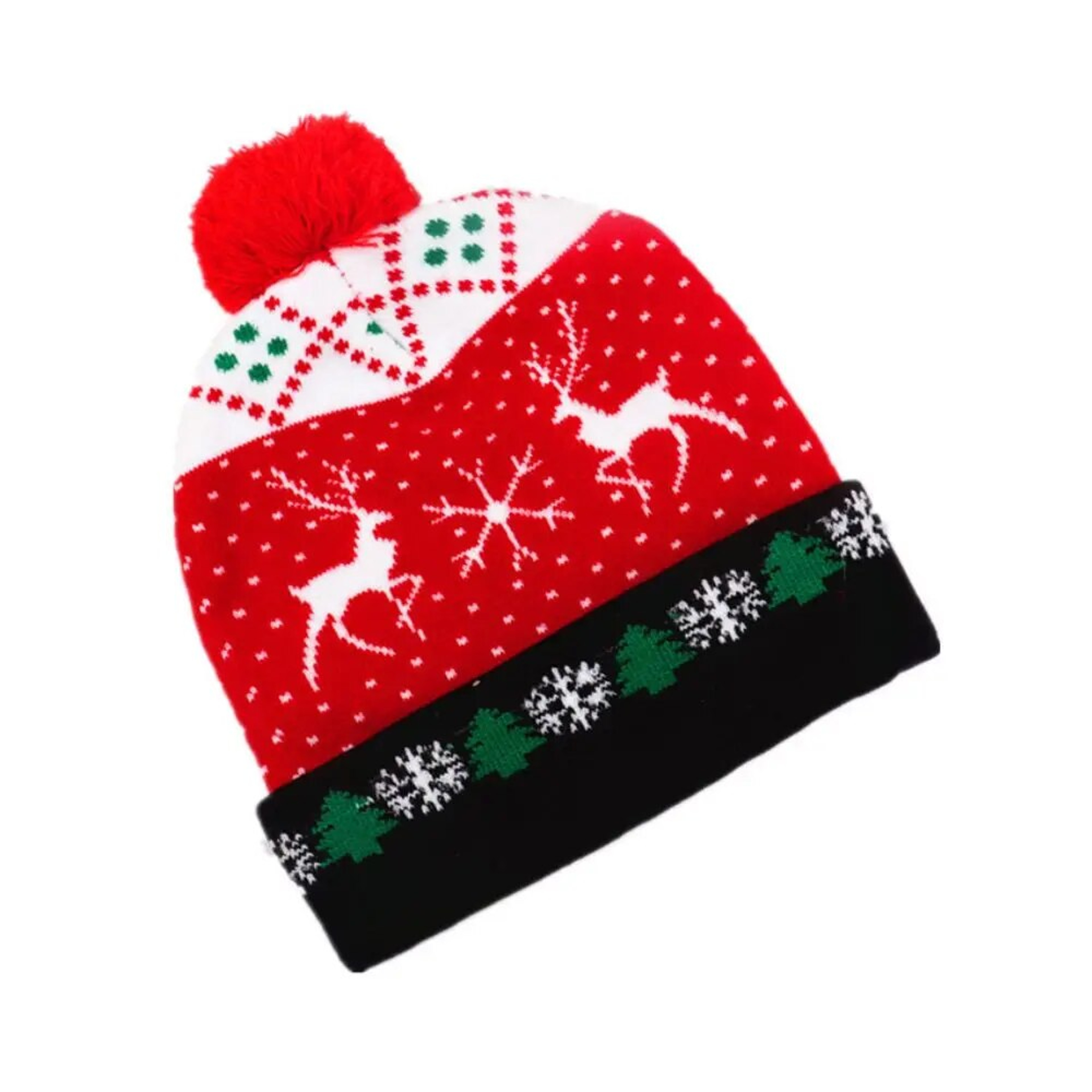 New Year LED Christmas Hat Sweater Knitted Beanie Xmas Light Up Gift for Kids Decorations – view 4