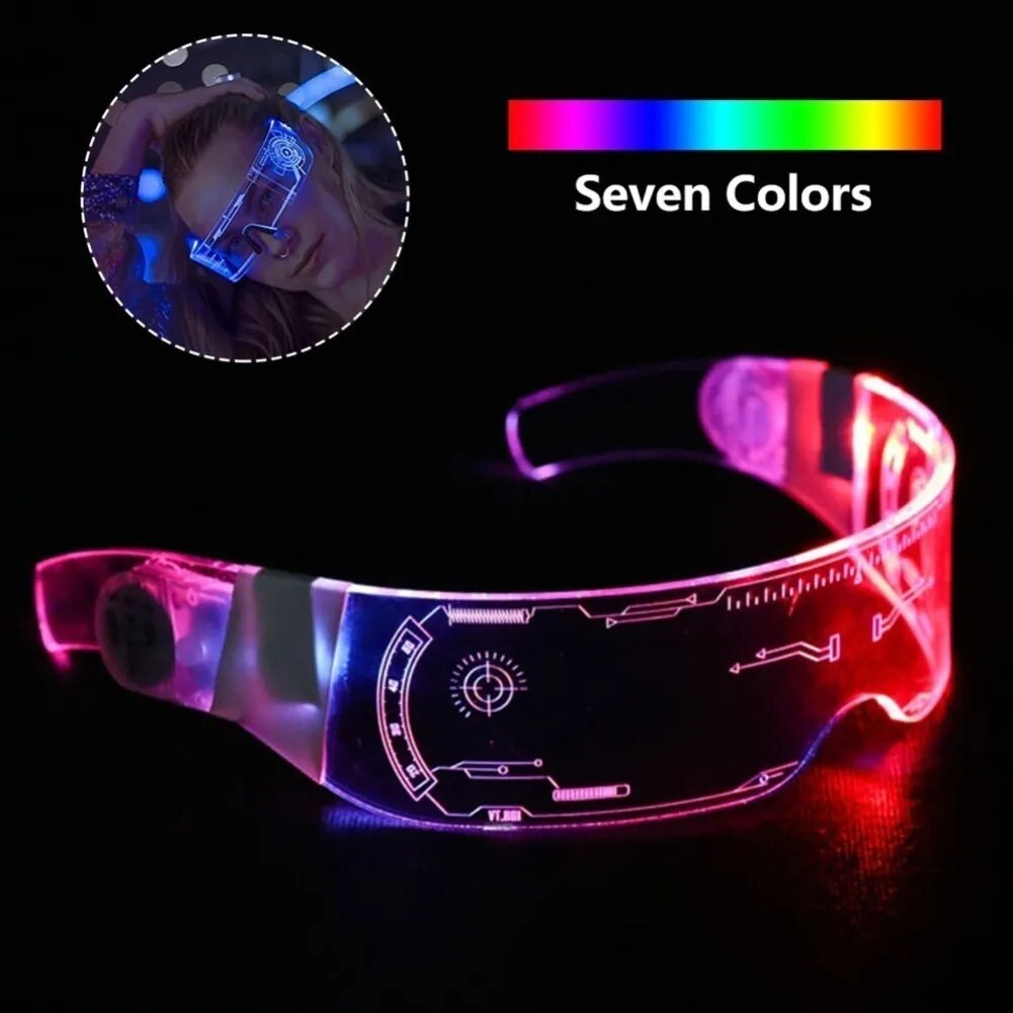 Luminous LED Glasses: Colorful Party Decoration for Music Bar, KTV, Festivals - Perfect for Christmas, Valentine's Day & – view 2