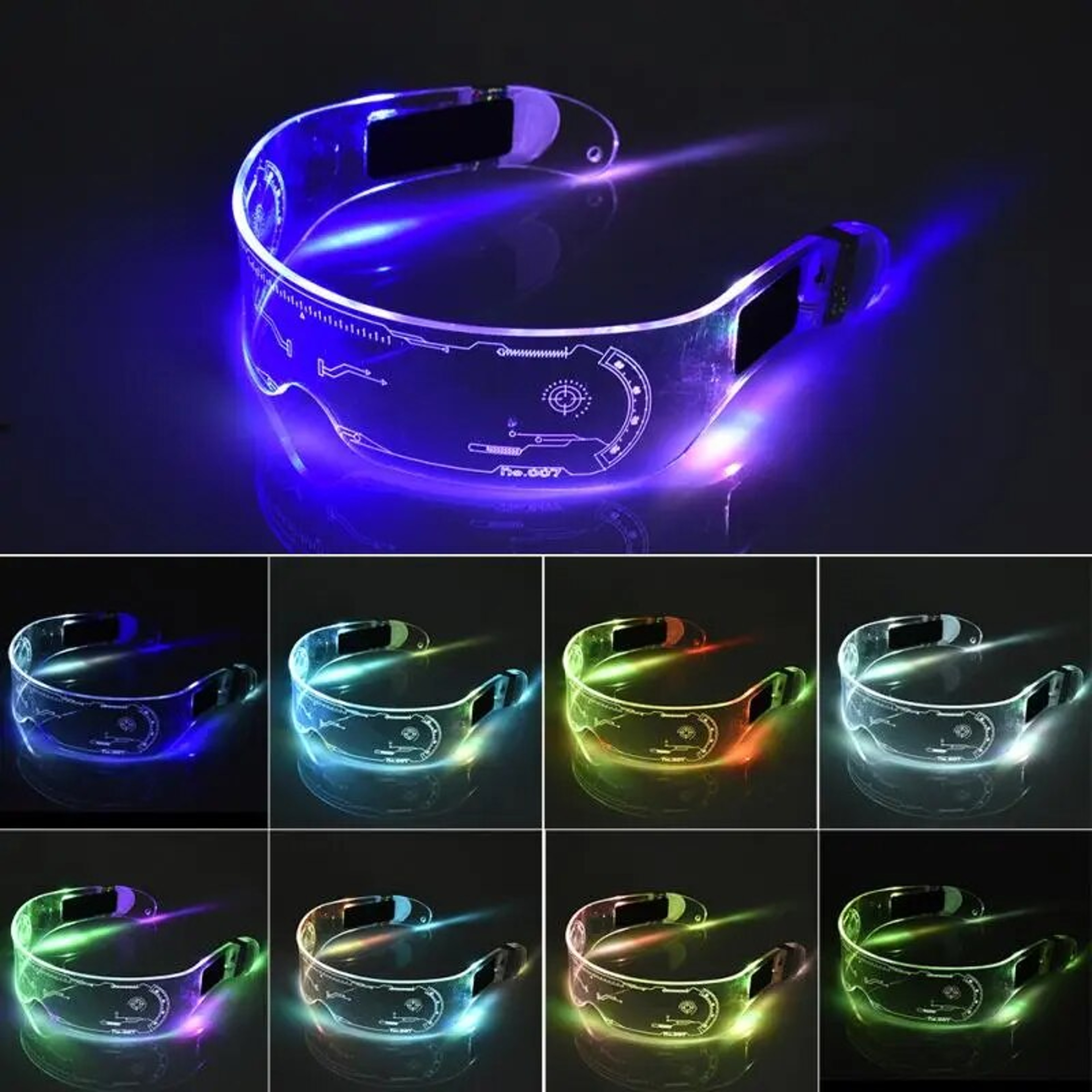 Luminous LED Glasses: Colorful Party Decoration for Music Bar, KTV, Festivals - Perfect for Christmas, Valentine's Day & – view 3