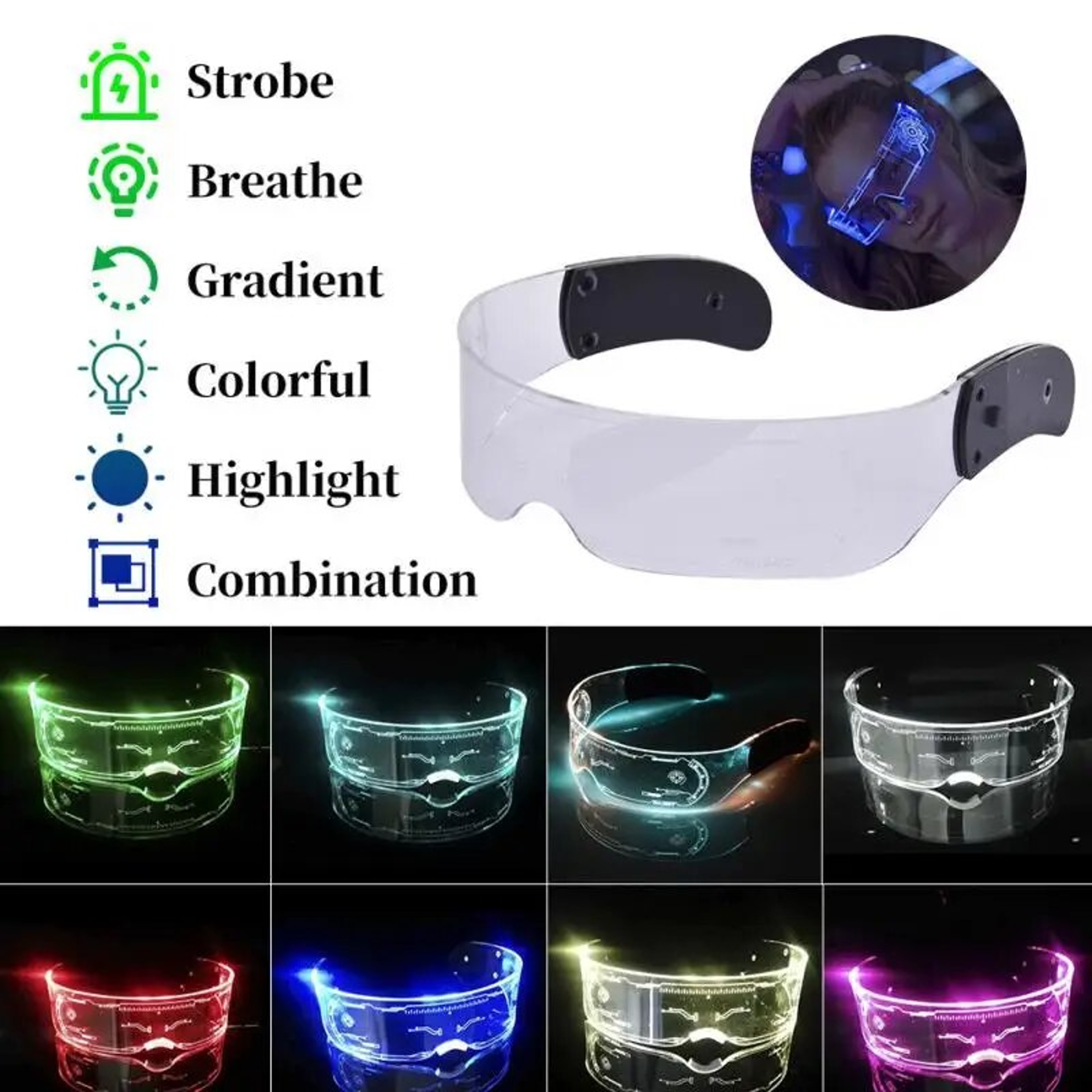 Luminous LED Glasses: Colorful Party Decoration for Music Bar, KTV, Festivals - Perfect for Christmas, Valentine's Day & – view 4